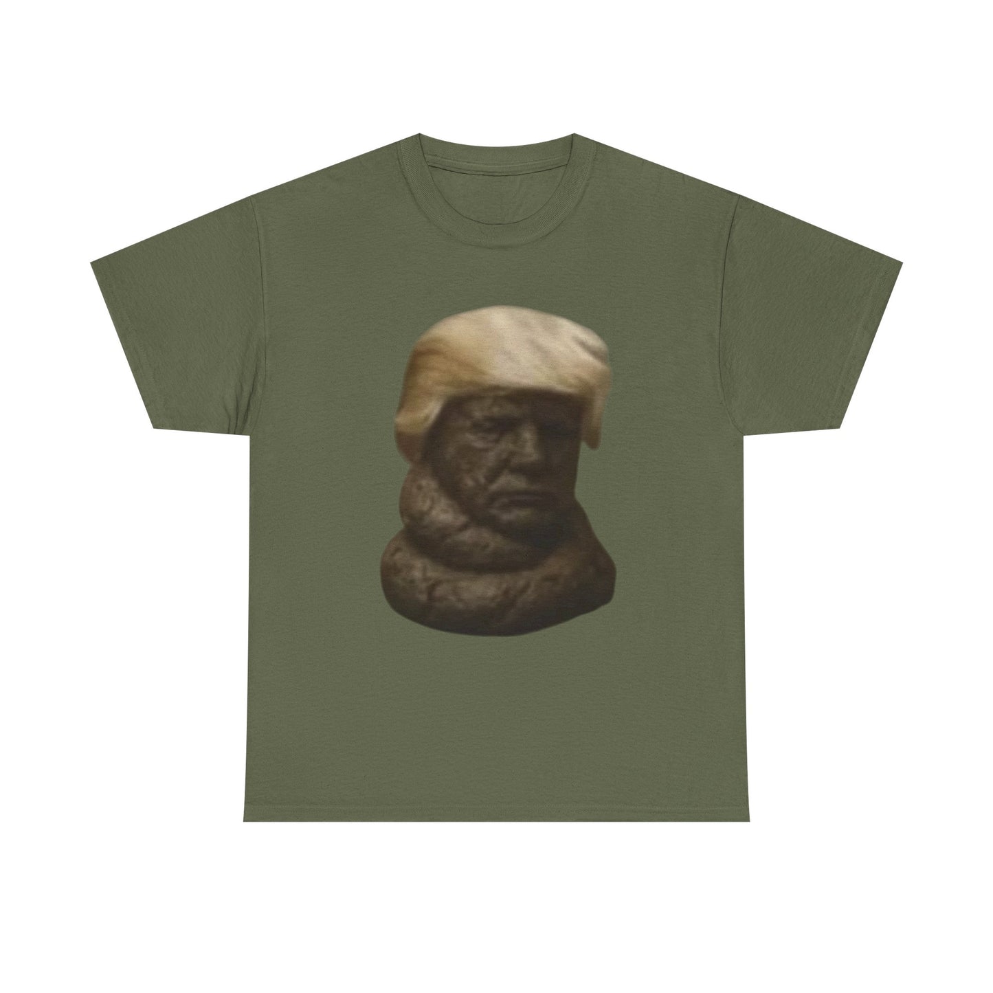 Graphic Tee — Bronze Bust Illustration T‑Shirt