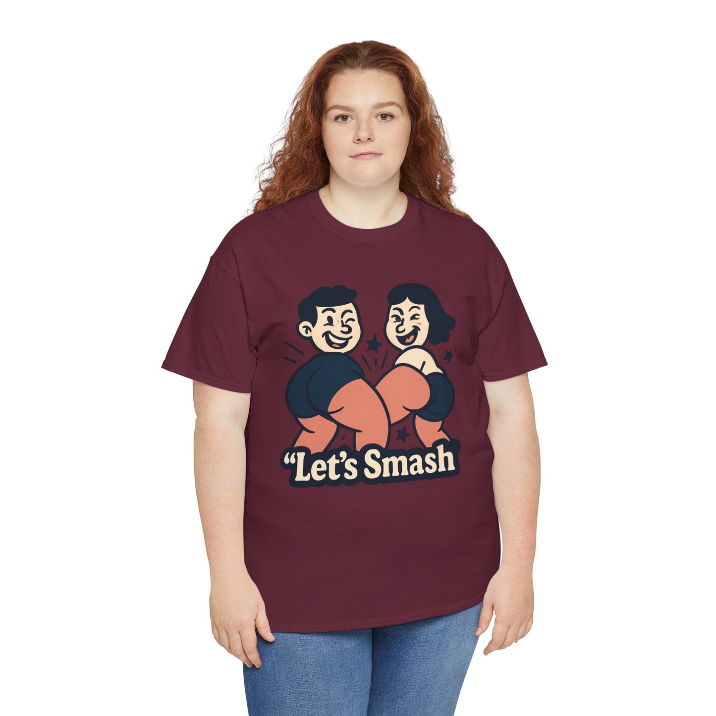 Let's Smash Tee — Retro Couples Valentine's T-Shirt