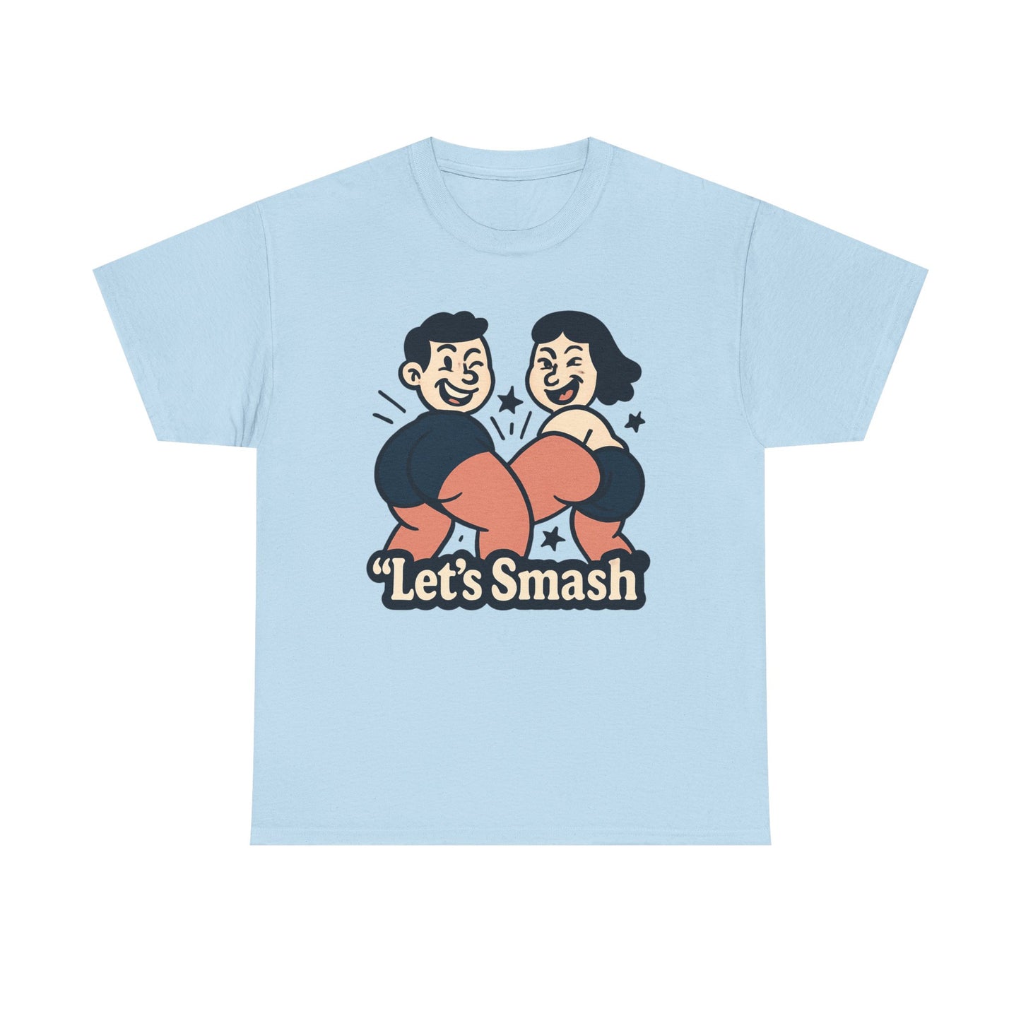 Let's Smash Tee — Retro Couples Valentine's T-Shirt