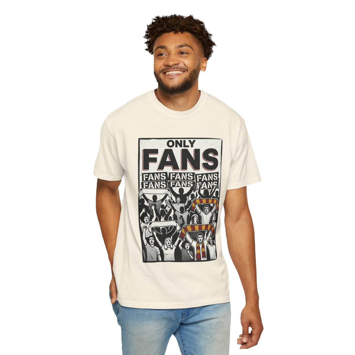 Only Fans Crowd Graphic T-Shirt — Vintage Sports Fan Tee