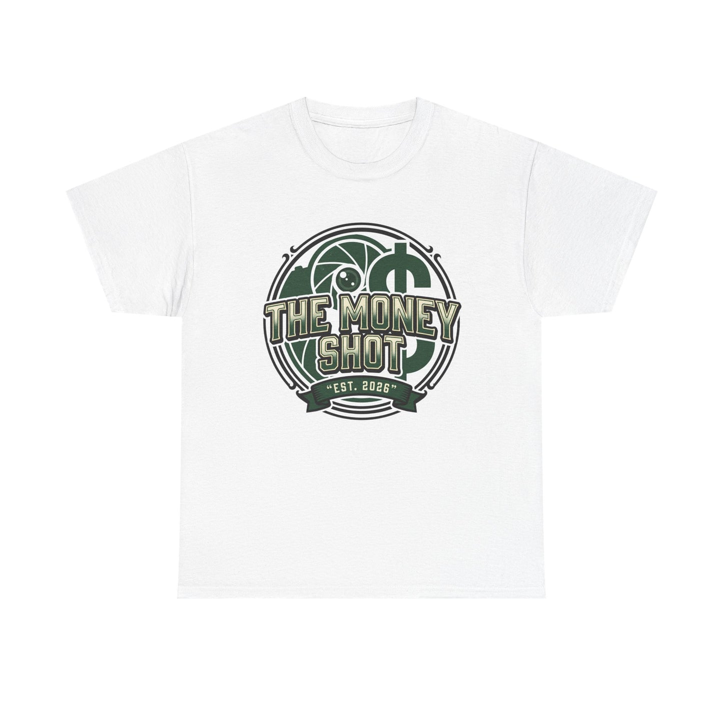 The Money Shot Graphic Tee — Retro Dollar Logo T-Shirt