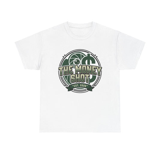 The Money Shot Graphic Tee — Retro Dollar Logo T-Shirt