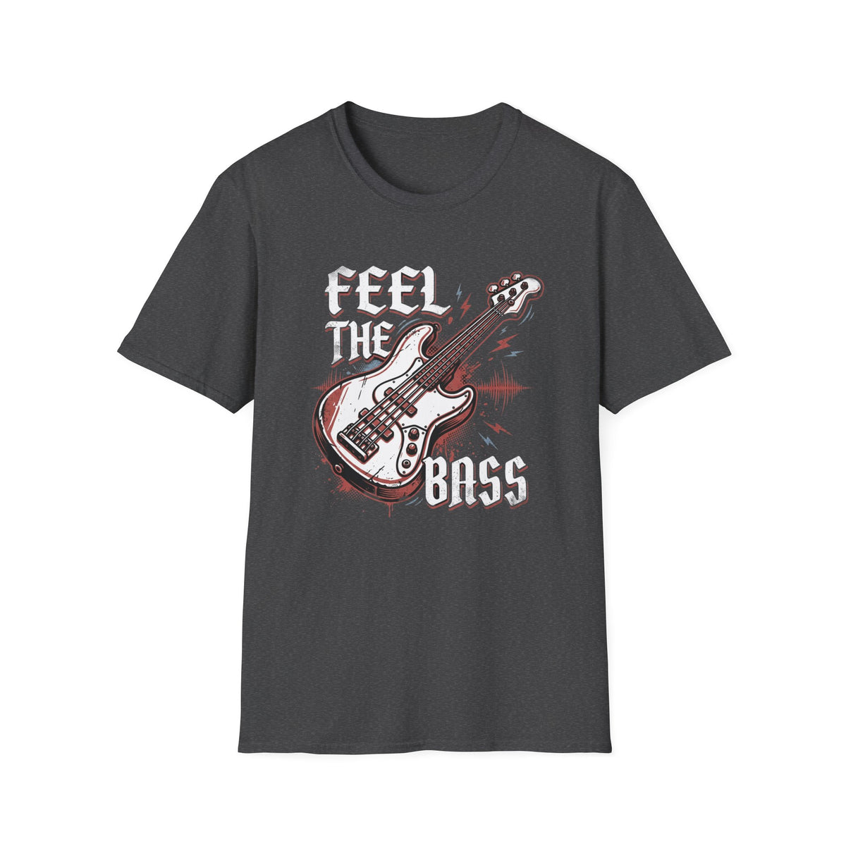 Bass Guitar Graphic T-Shirt — Rock Music Tee ("Bass Player")