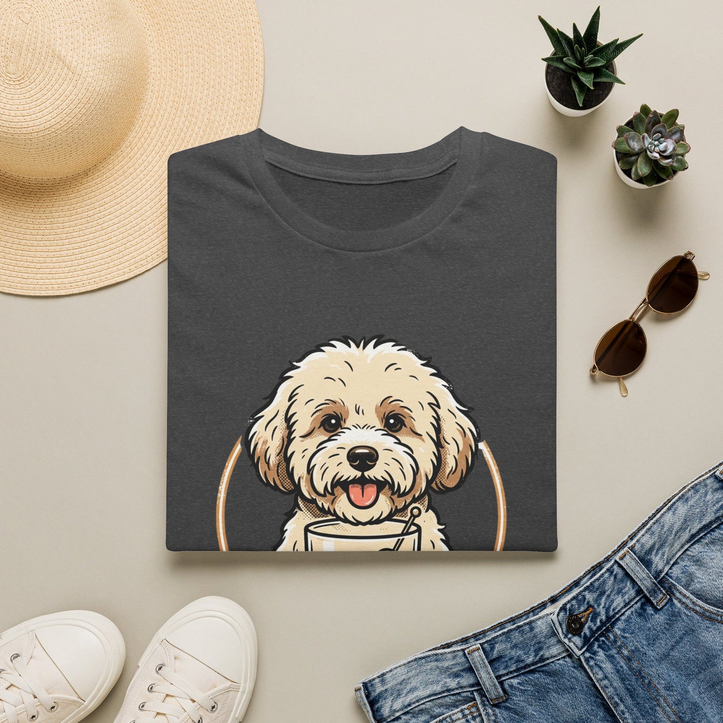 Dog Moms Club T-Shirt — Cute Doodle Dog Graphic Tee