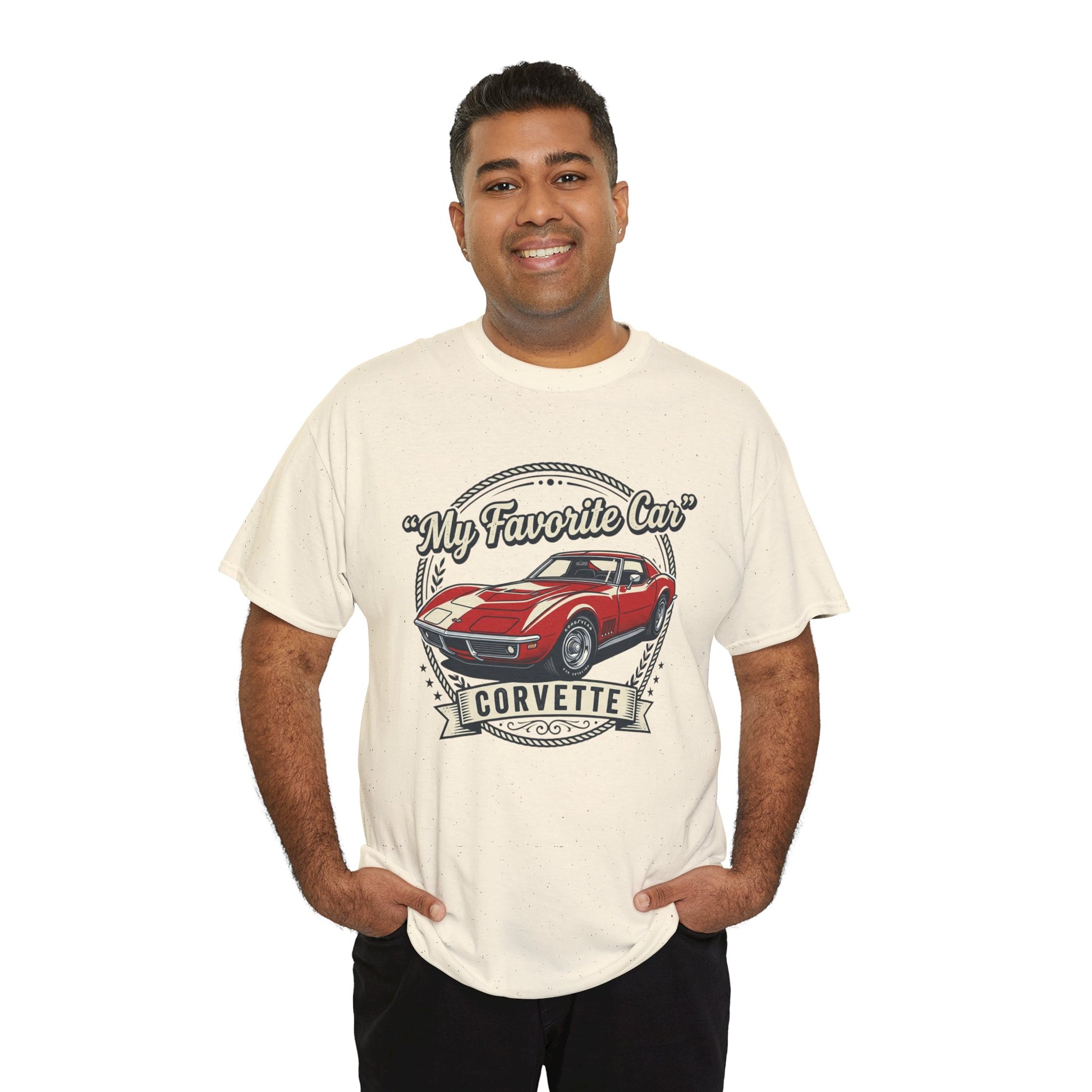 Corvette 'My Favorite Car' Classic Muscle Tee Printify