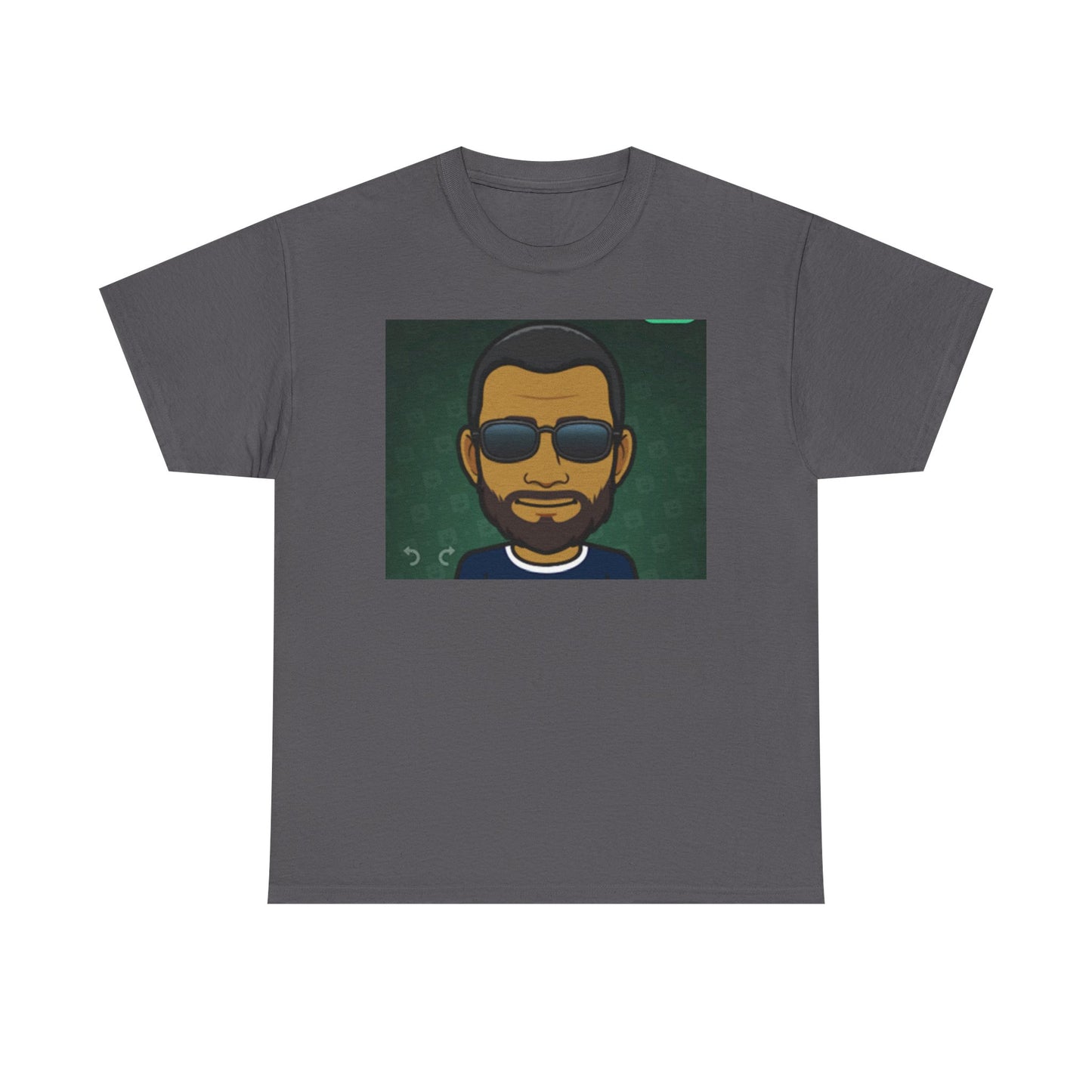Bitmoji Portrait Tee — Cool Sunglasses Avatar Graphic T-Shirt Printify