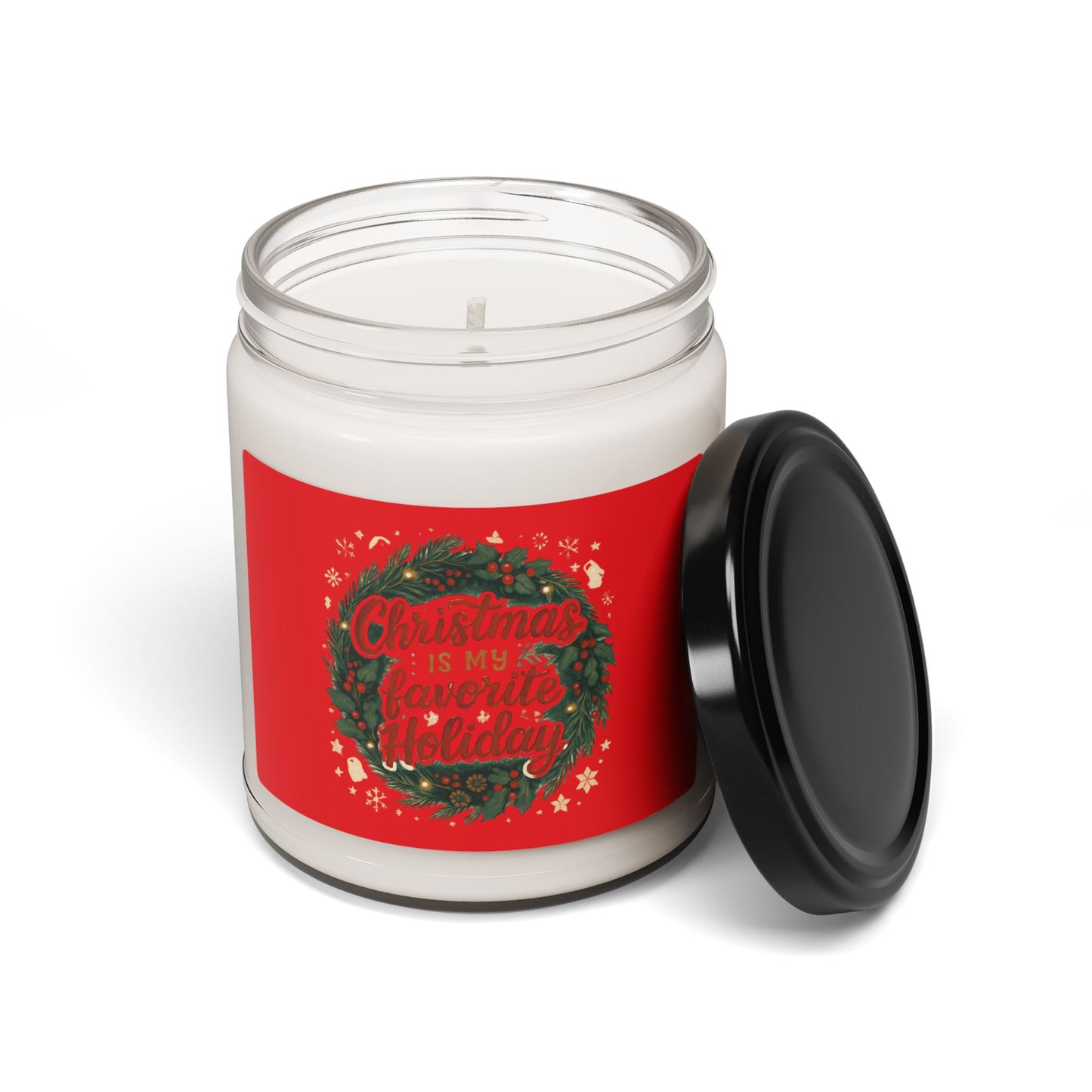 Christmas Is My Favorite Holiday Soy Candle — 9oz Scented Holiday Jar