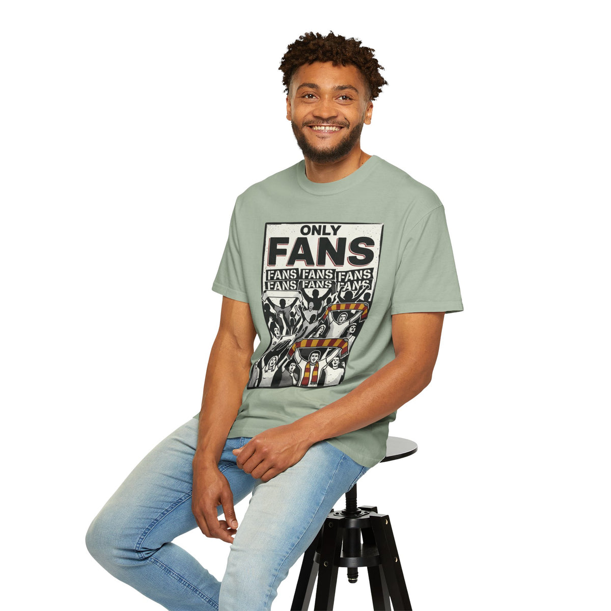 Only Fans Crowd Graphic T-Shirt — Vintage Sports Fan Tee