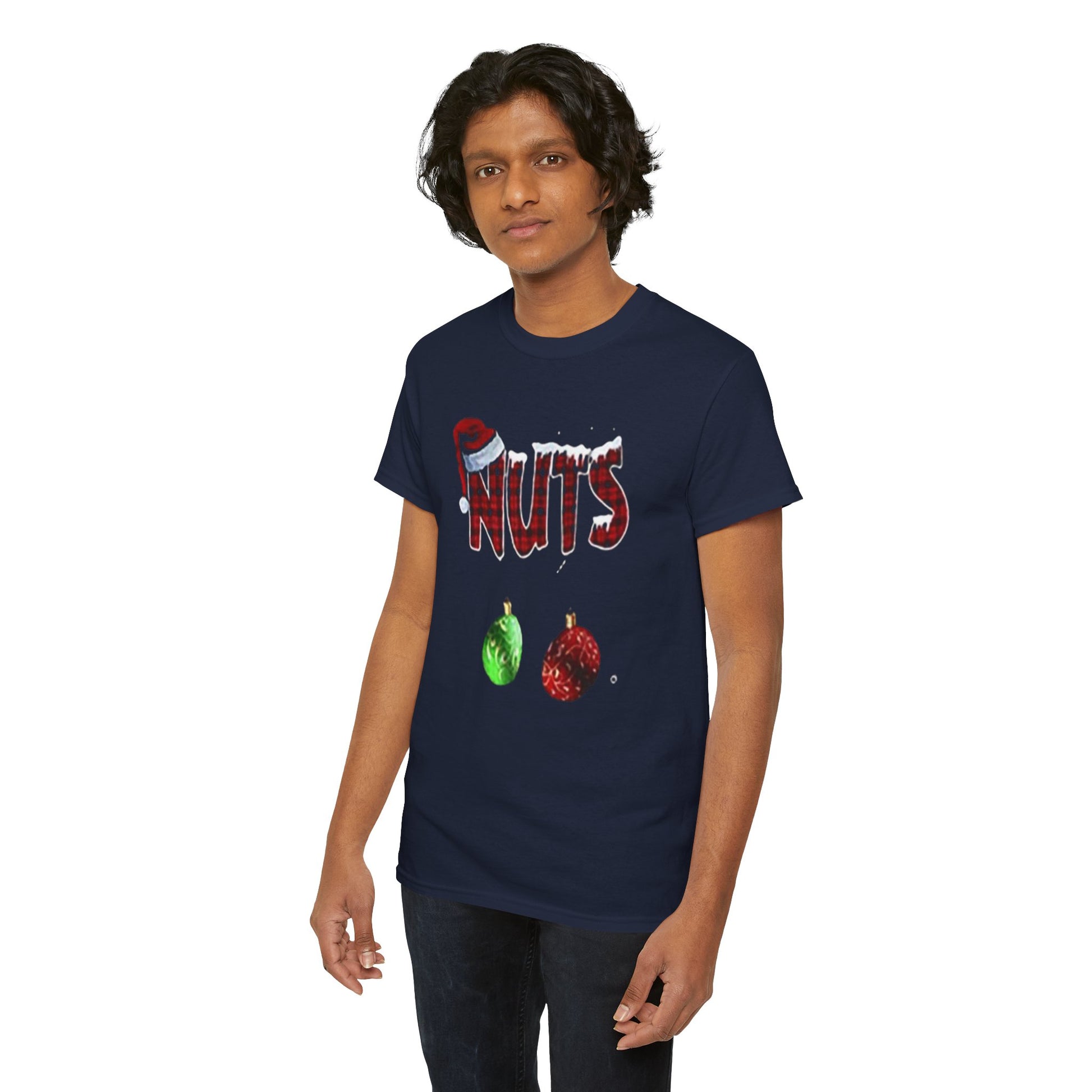 Holiday 'Nuts' Tee — Funny Christmas Ornament Graphic T-Shirt Printify