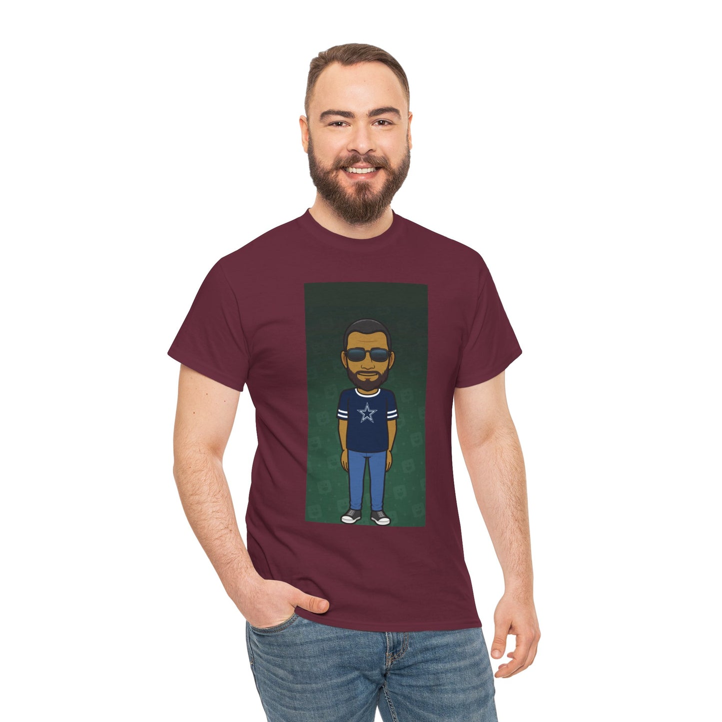 Cartoon Guy Graphic Tee — Personalized Avatar Shirt Printify