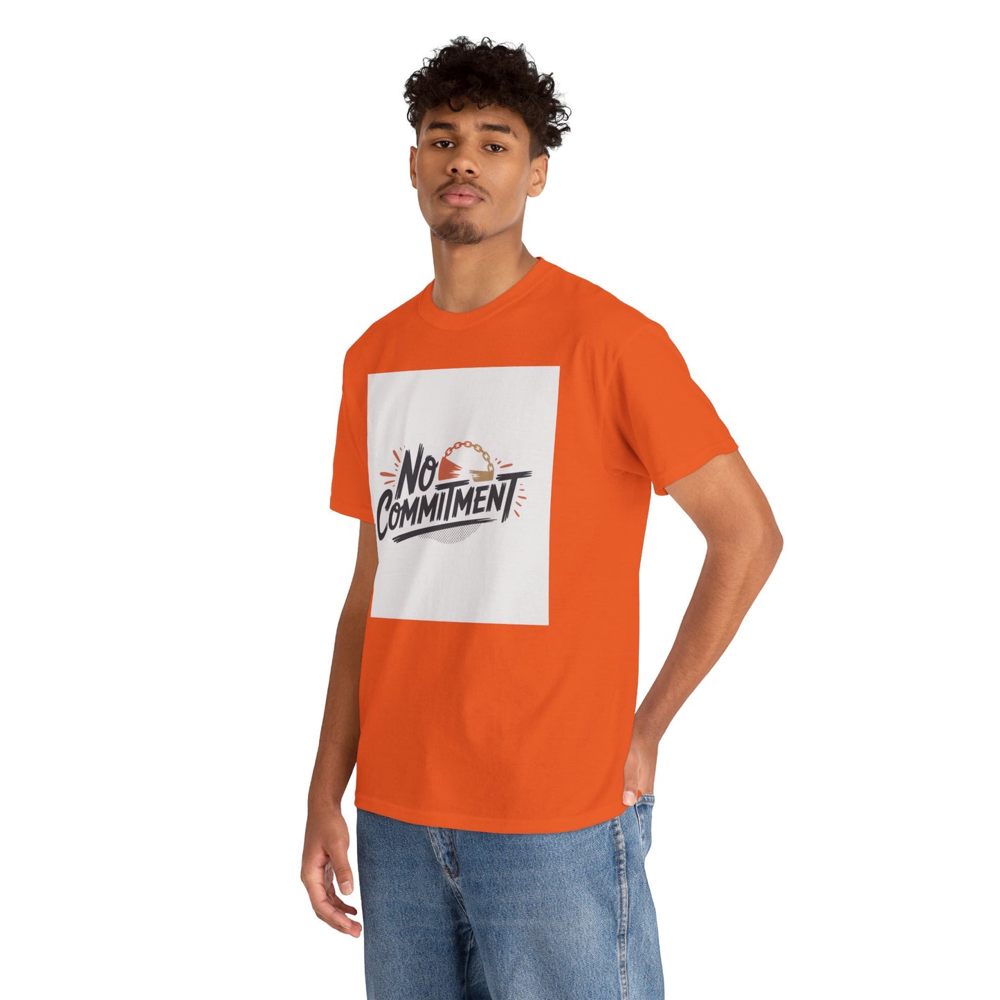 No Commitment T-Shirt — Funny Casual Graphic Tee for Dating & Freedom Lovers