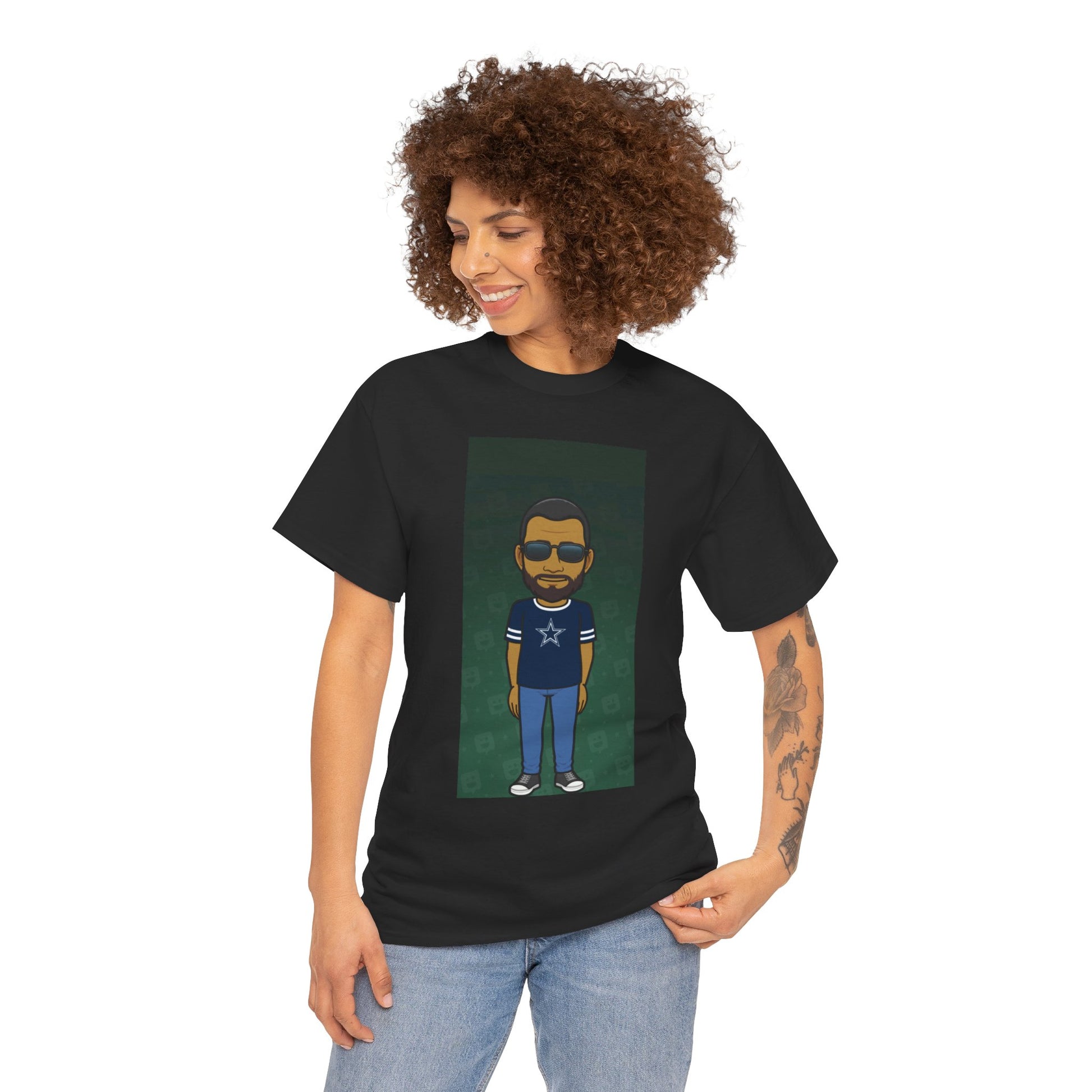 Cartoon Guy Graphic Tee — Personalized Avatar Shirt Printify