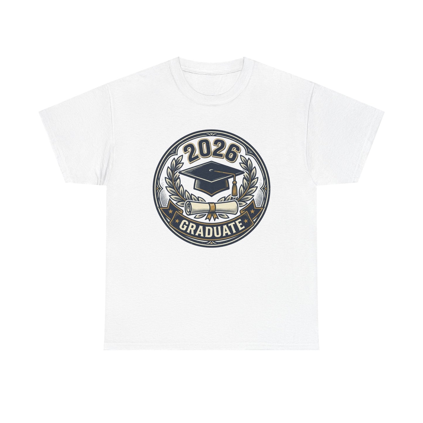 2026 Graduate T-Shirt — Graduation Cap Emblem Tee