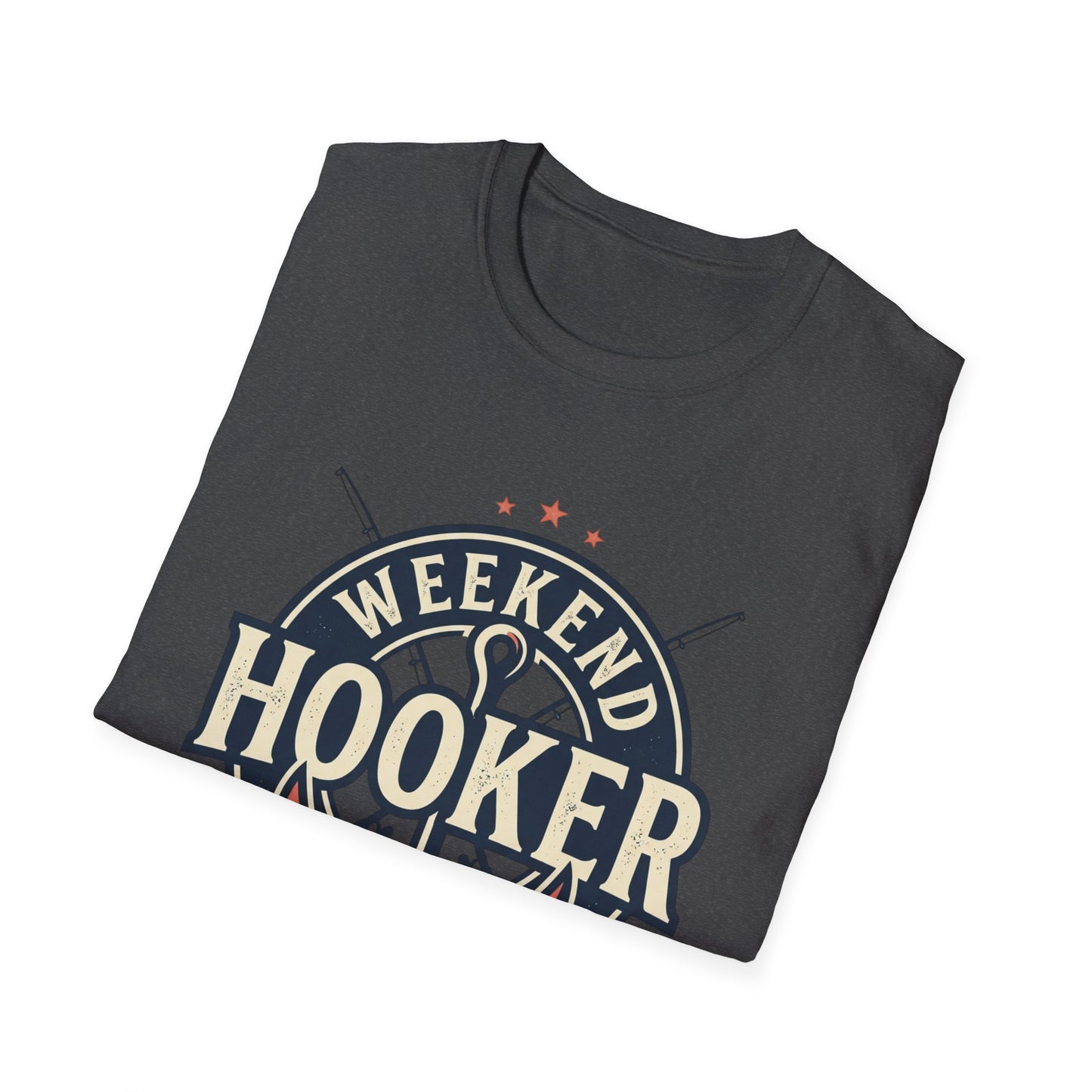 Weekend Hooker Fishing T-Shirt — Anchor & Rod Graphic Tee