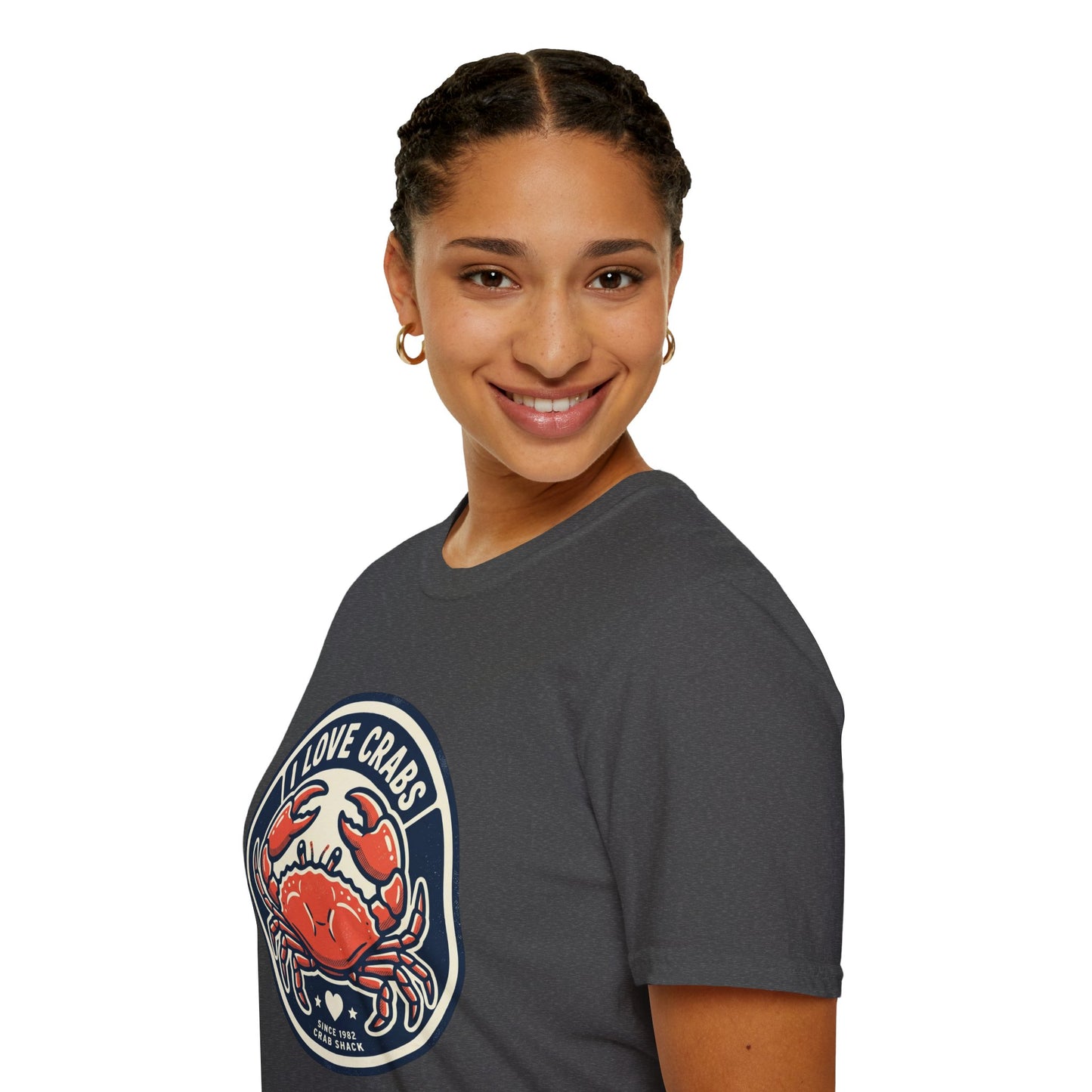 Crab Lover T-Shirt — I Love Crabs Vintage Seafood Graphic Tee