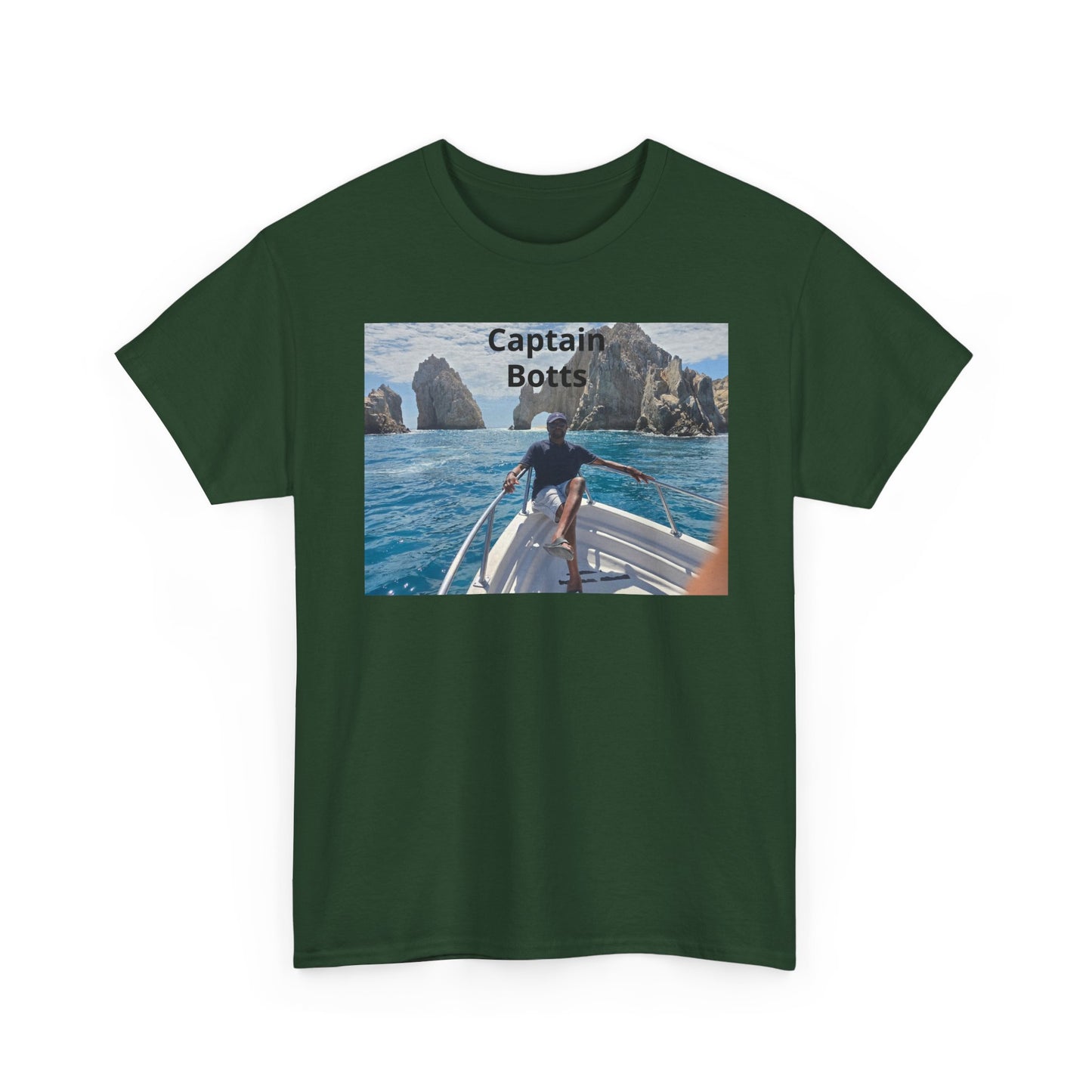 Larry T-Shirt — "Captain Botts" Boat Photo Graphic Tee | Nautical Vacation Crew Shirt