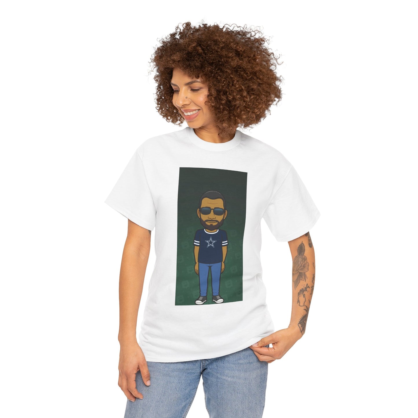 Cartoon Guy Graphic Tee — Personalized Avatar Shirt Printify