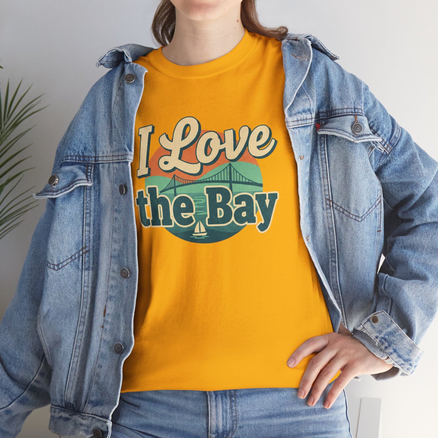 I Love the Bay T-Shirt — Retro Coastal Tee for Bay Lovers