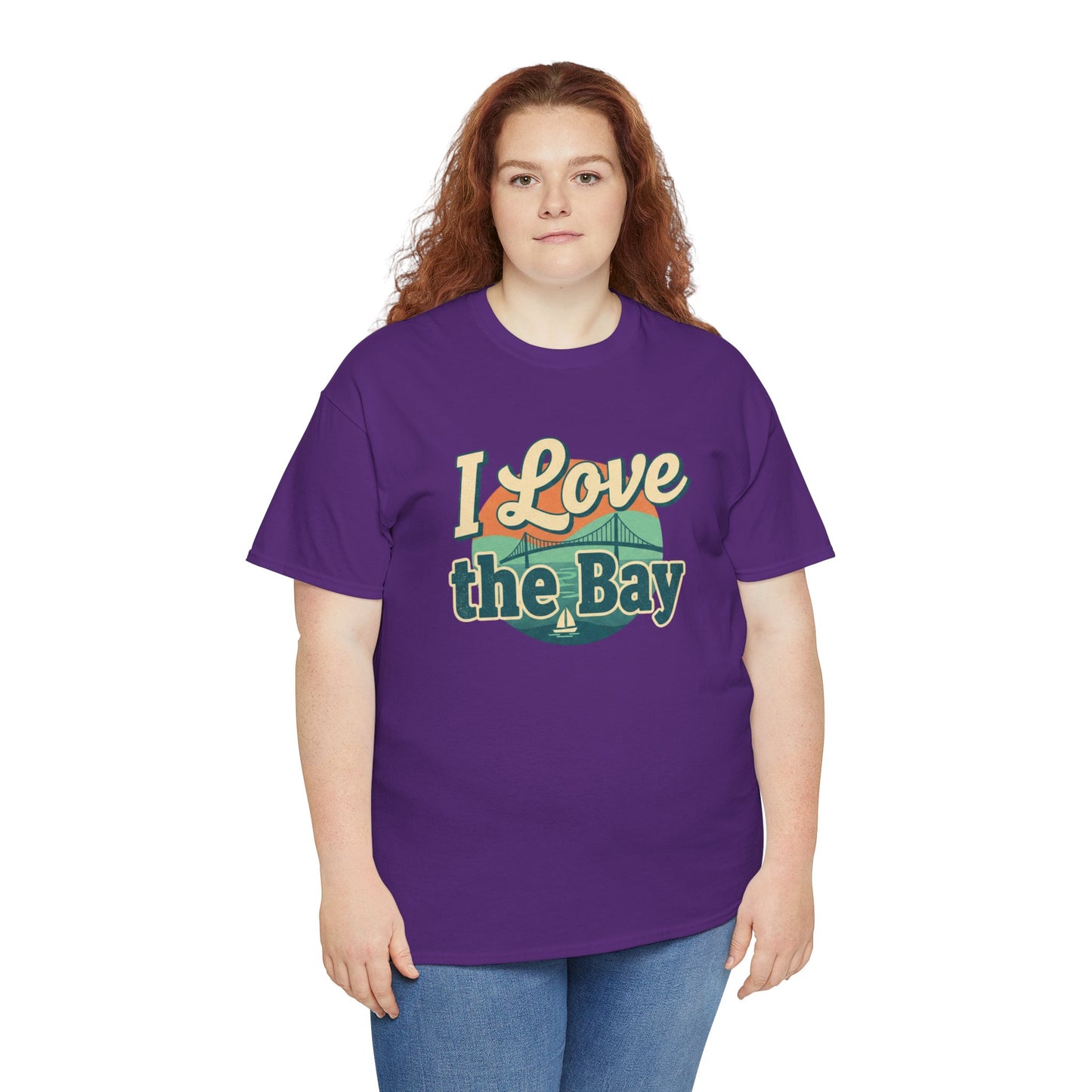 I Love the Bay T-Shirt — Retro Coastal Tee for Bay Lovers