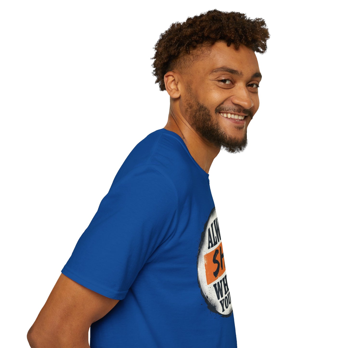 T-Shirt — Funny "Always Shit Where You Eat" Graphic Tee Printify