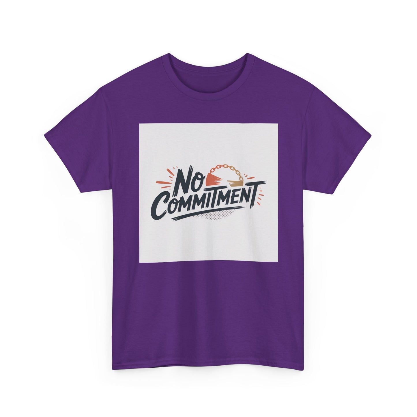 No Commitment T-Shirt — Funny Casual Graphic Tee for Dating & Freedom Lovers