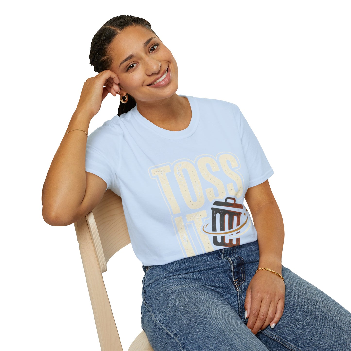 Toss It Graphic T‑Shirt — Casual Recycling / Trash Toss Tee
