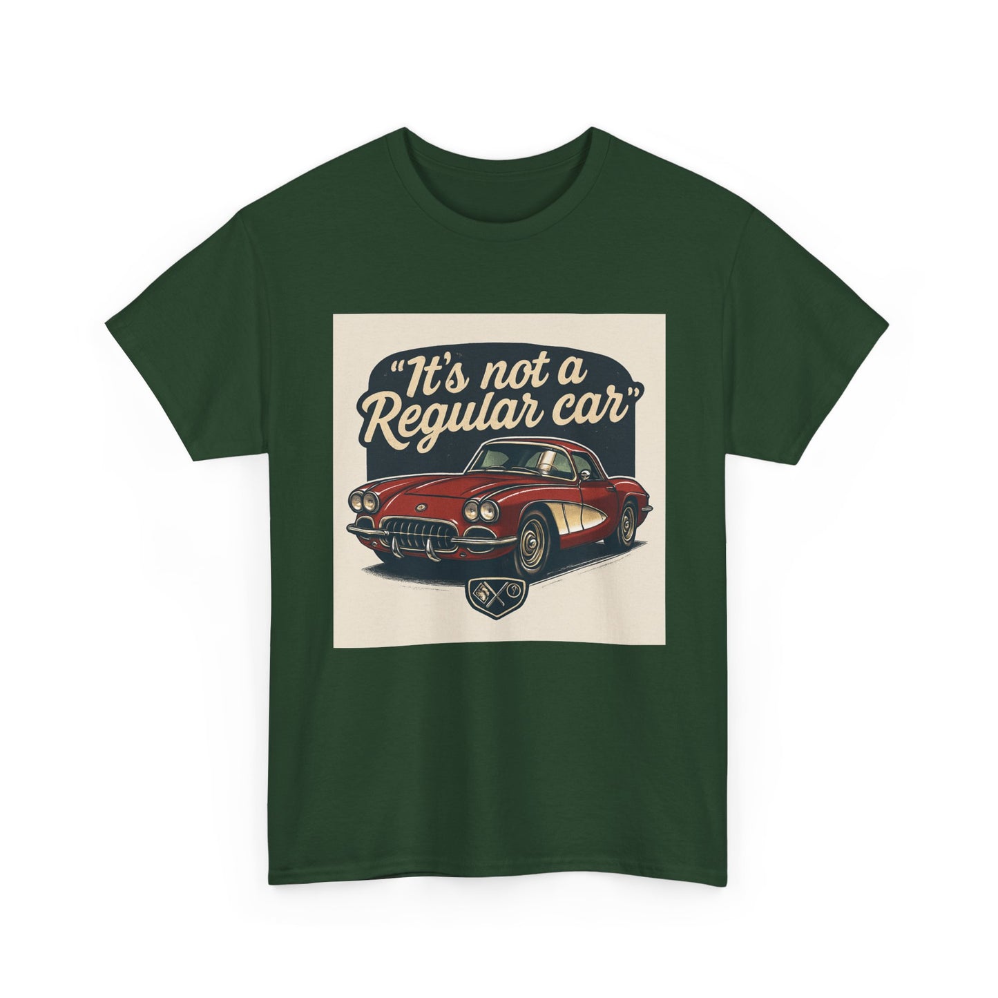 Classic Car Tee — "It's Not a Regular Car" Vintage Muscle Car Shirt Printify