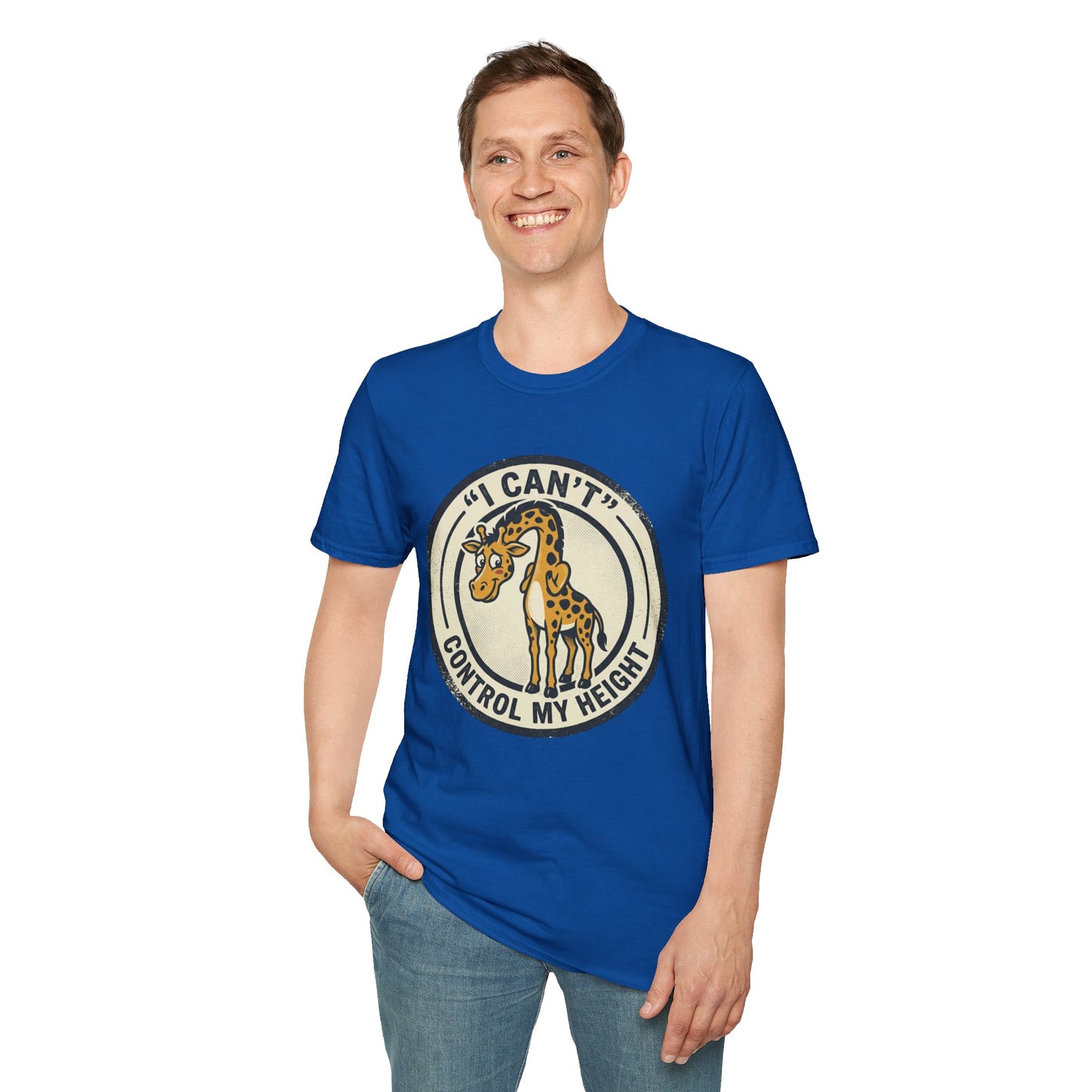 Giraffe 'I Can't Control My Height' T-Shirt