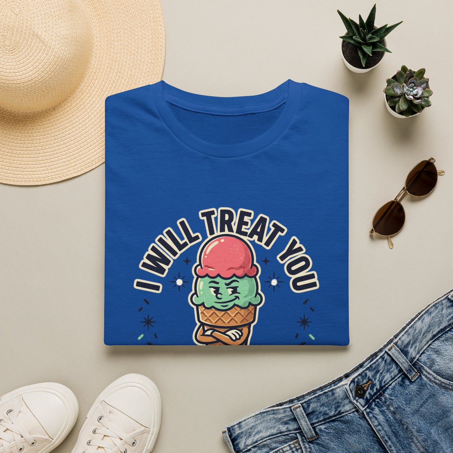 I Will Treat You Like An Ice Cream Cone T-Shirt — Cute Ice Cream Graphic Tee