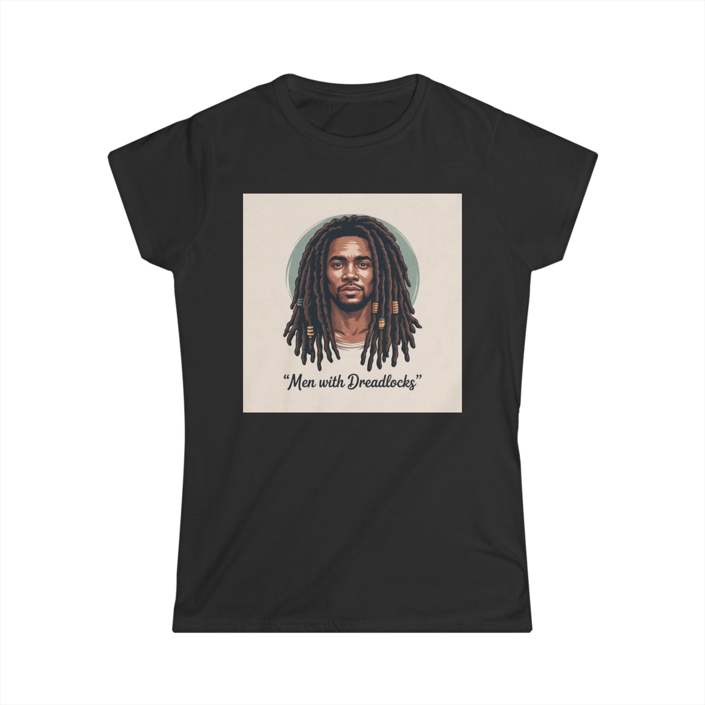Dreadlocks Portrait Tee — "Men with Dreadlocks" Graphic Women's Shirt Printify