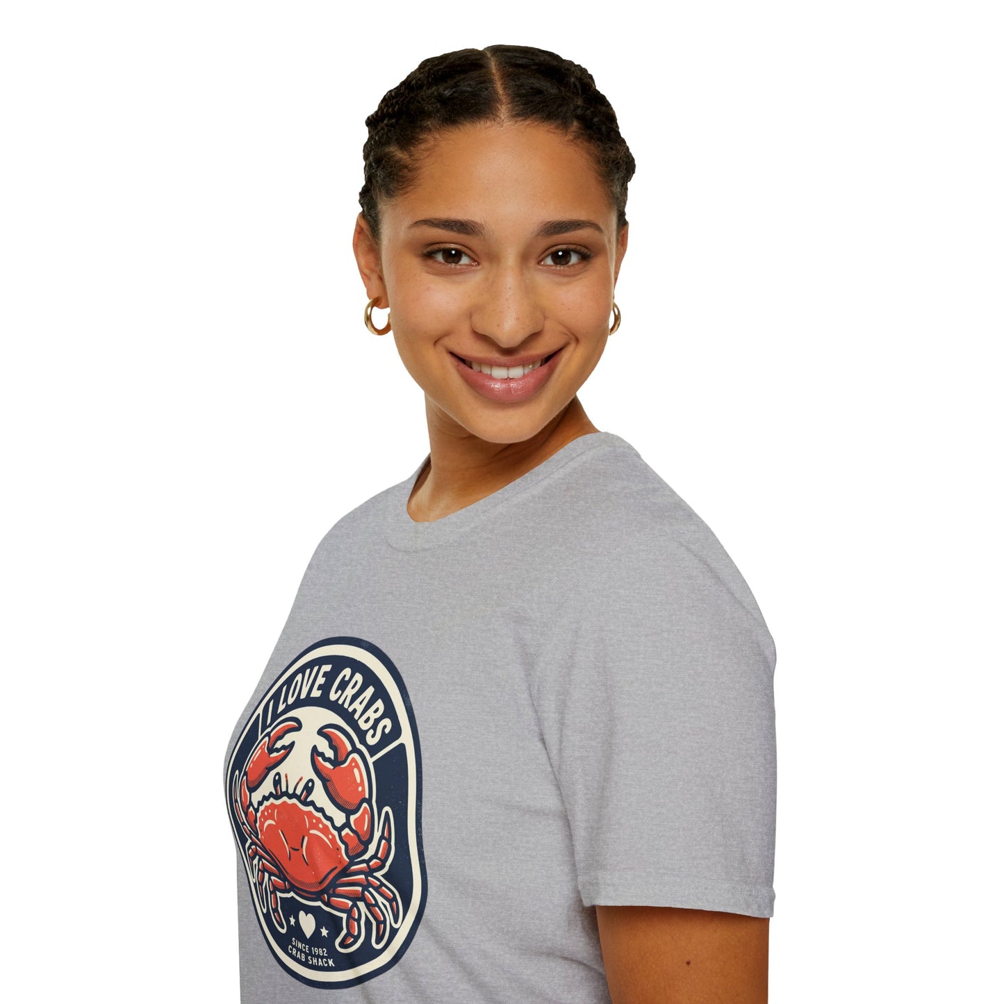 Crab Lover T-Shirt — I Love Crabs Vintage Seafood Graphic Tee
