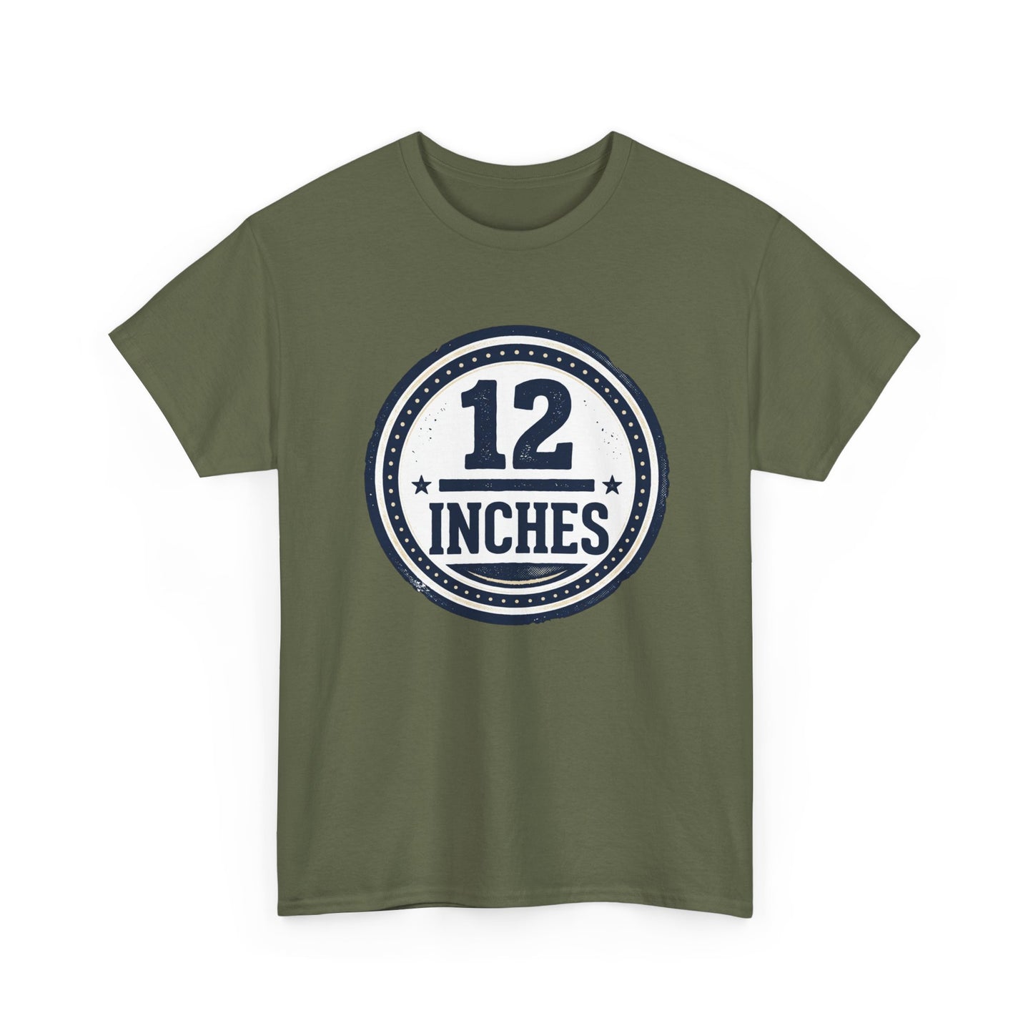 12 Inches Badge T-Shirt — Vintage Stamp Graphic Tee