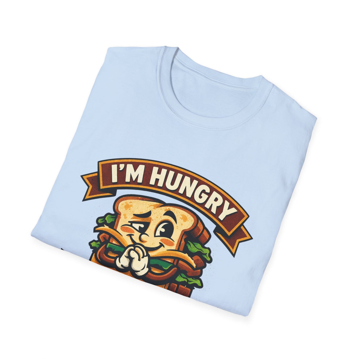 I'm Hungry Burger Graphic T-Shirt — "Do You Feel Buying Me Some Food?" Funny Foodie Tee
