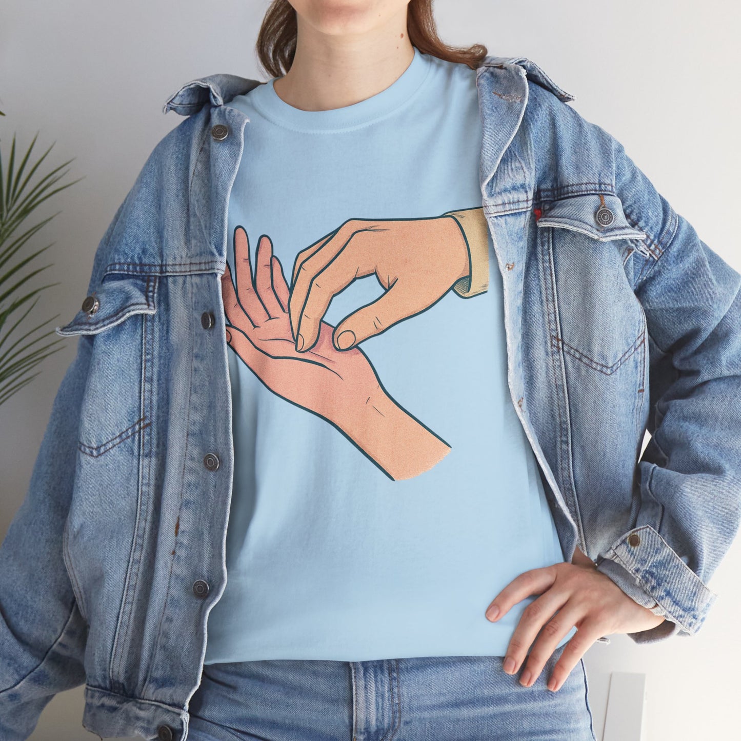 T-Shirt - Gentle Palm Reading Illustration Tee
