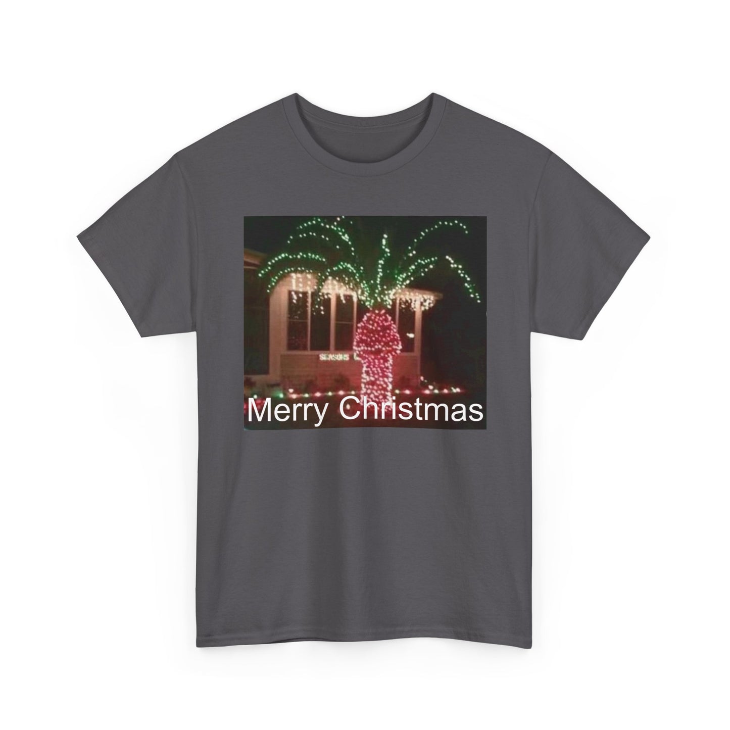 Christmas Lights Tee — 'Merry Christmas' Holiday Graphic T-Shirt Printify