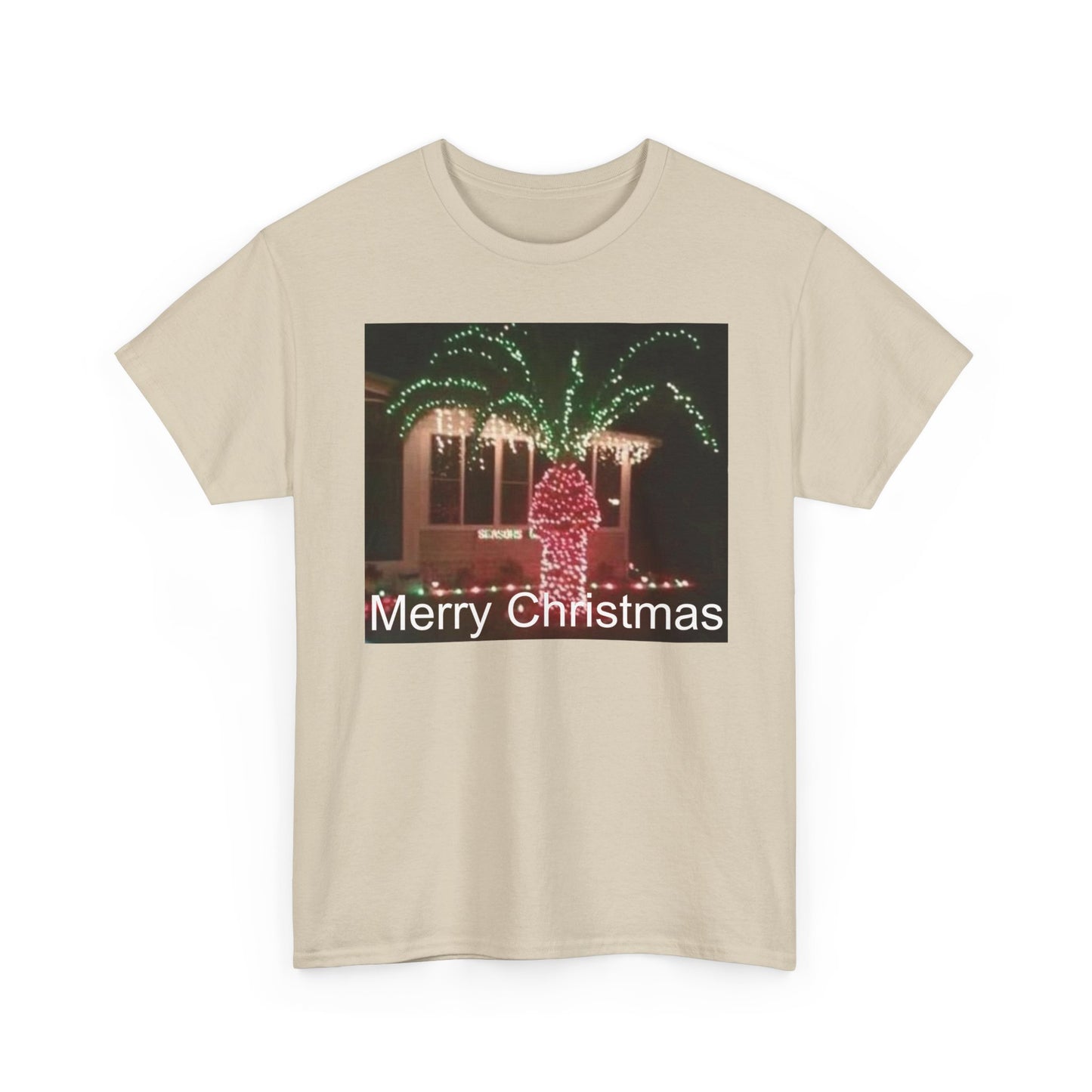 Christmas Lights Tee — 'Merry Christmas' Holiday Graphic T-Shirt Printify