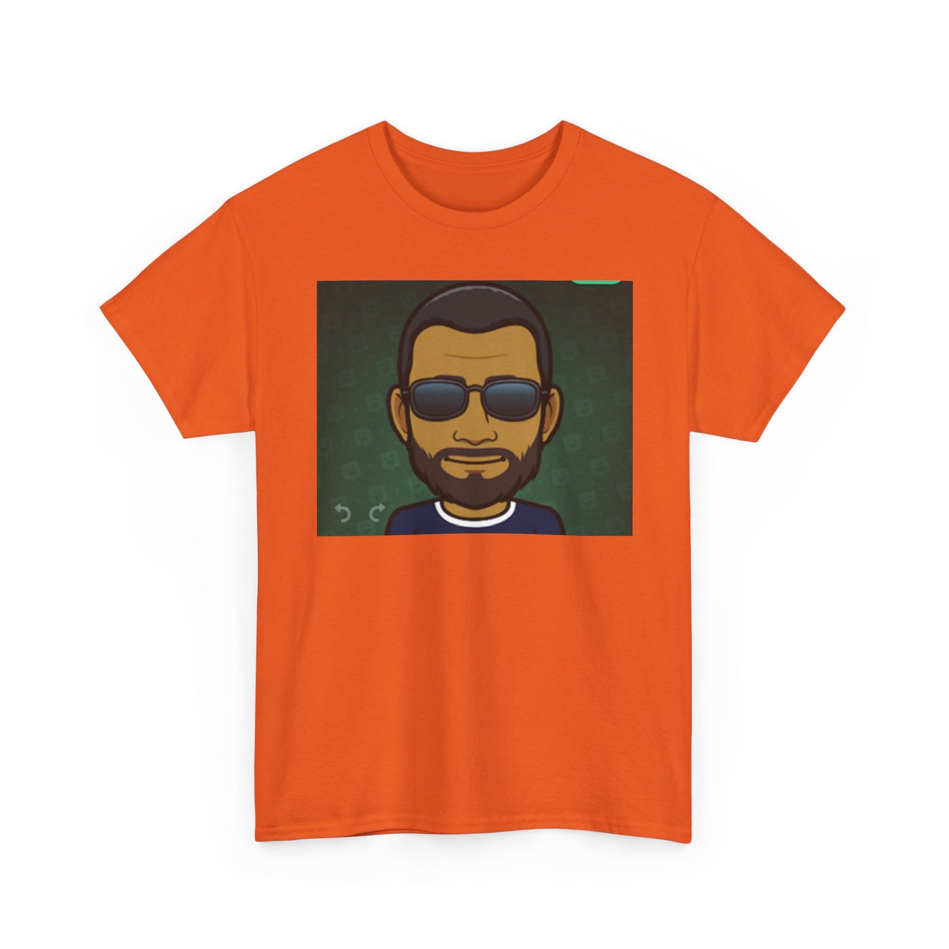 Bitmoji Portrait Tee — Cool Sunglasses Avatar Graphic T-Shirt Printify