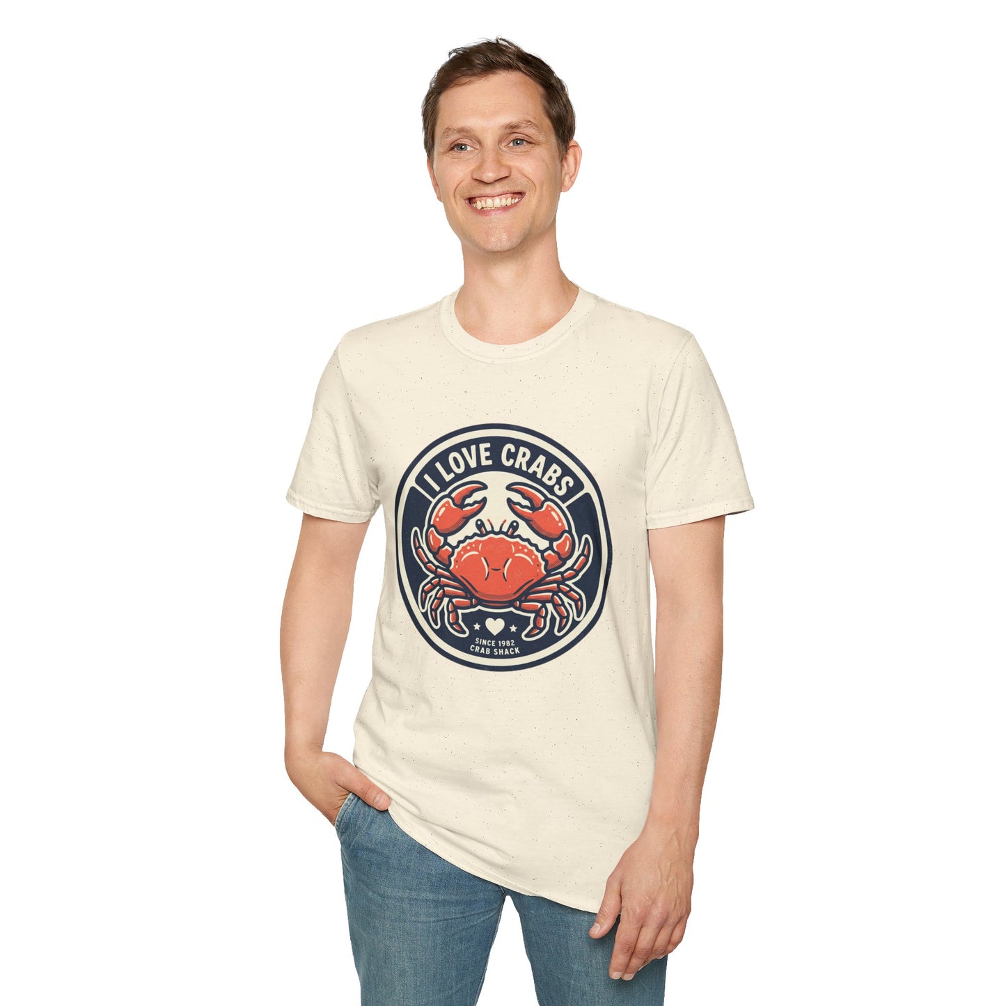 Crab Lover T-Shirt — I Love Crabs Vintage Seafood Graphic Tee