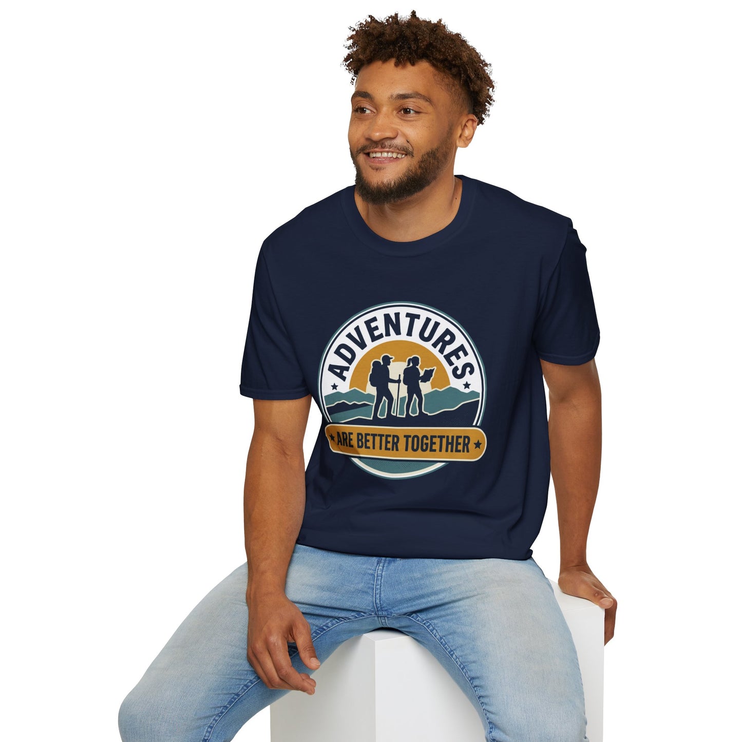 Adventures Are Better Together T-Shirt — Couples Hiking Outdoor Graphic Tee
