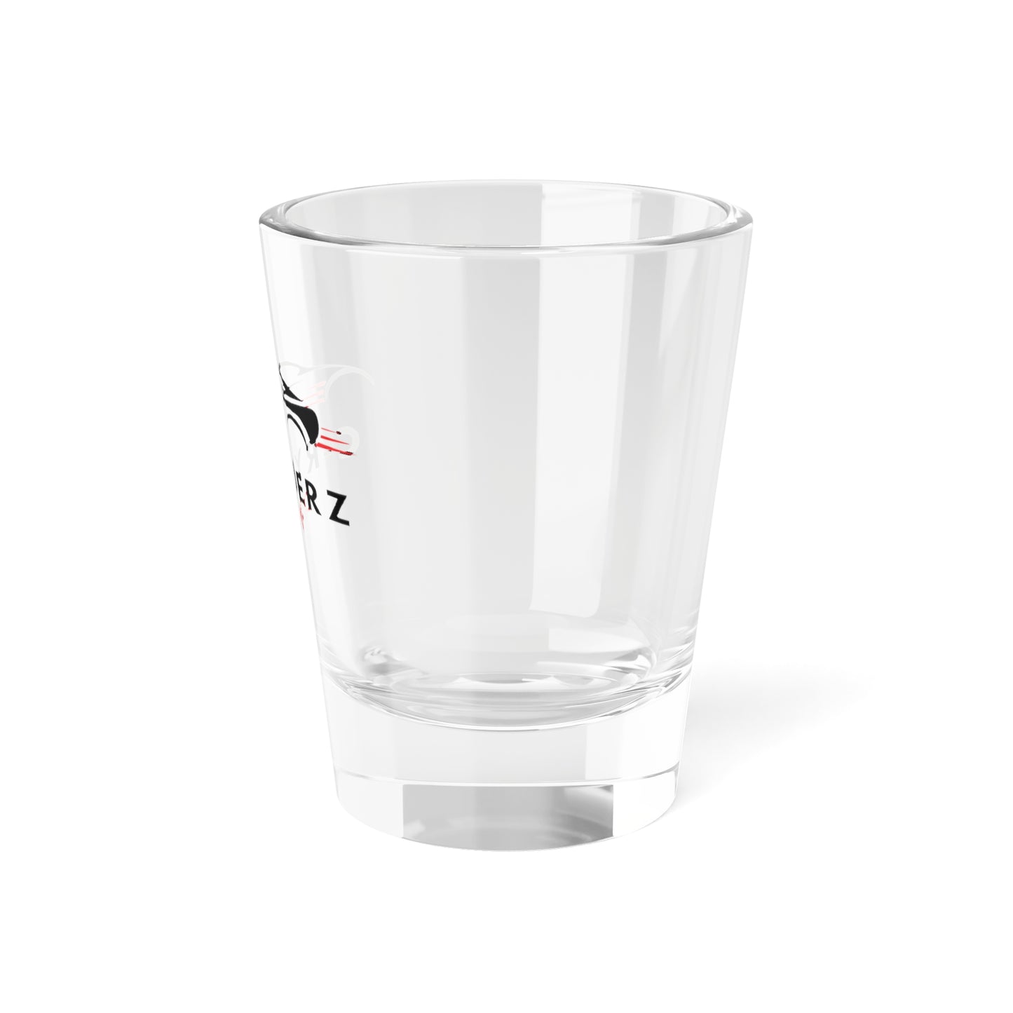 C-RYDERZ DMV Logo Shot Glass — 1.5 oz Branded Car Enthusiast Glass