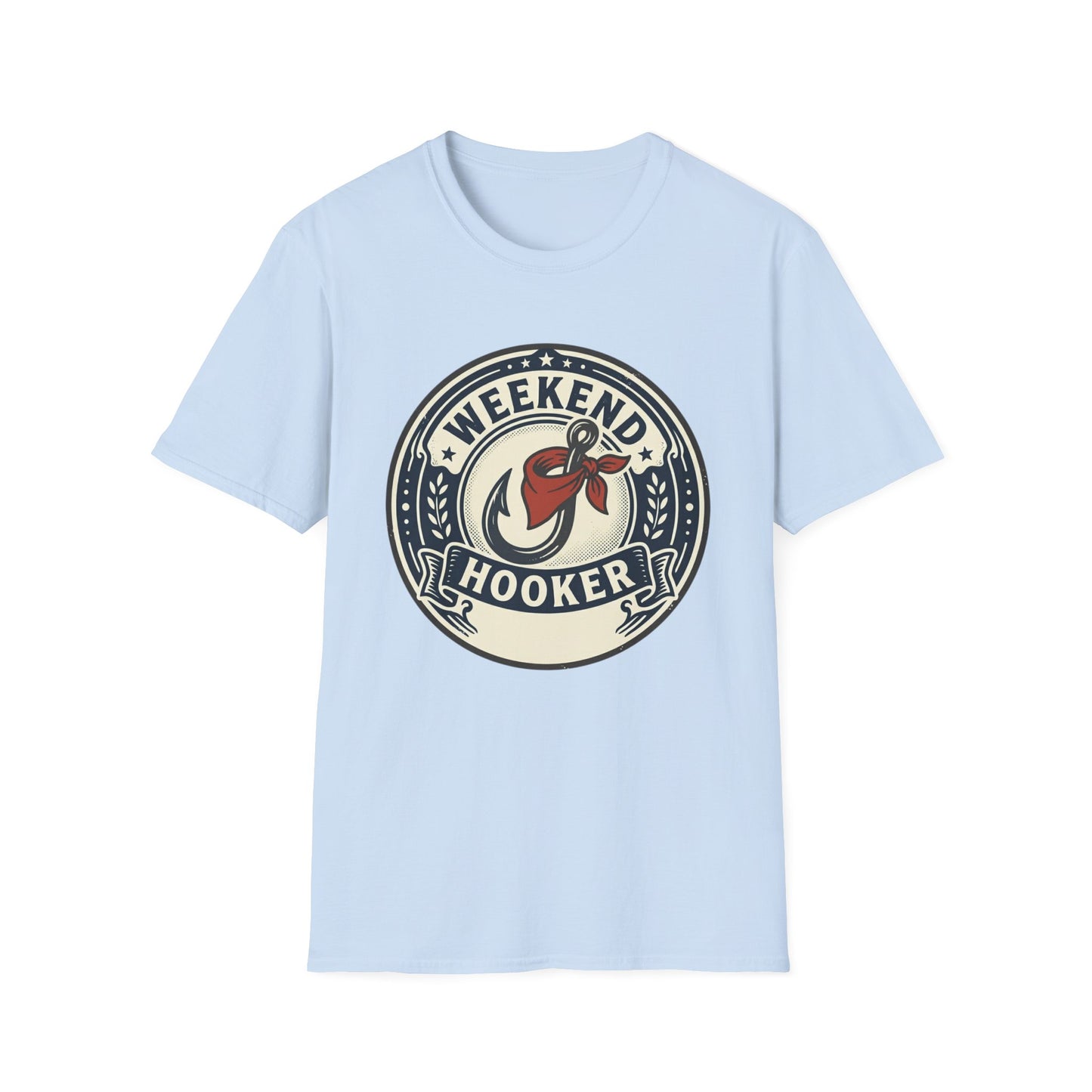 Weekend Hooker Fishing T-Shirt — Retro Angler Logo Tee