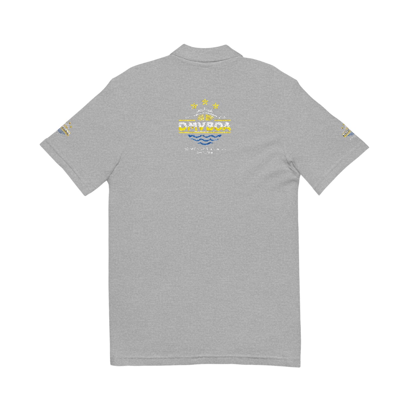 Unisex Pique Polo Shirt (Embroidery) Front and Back