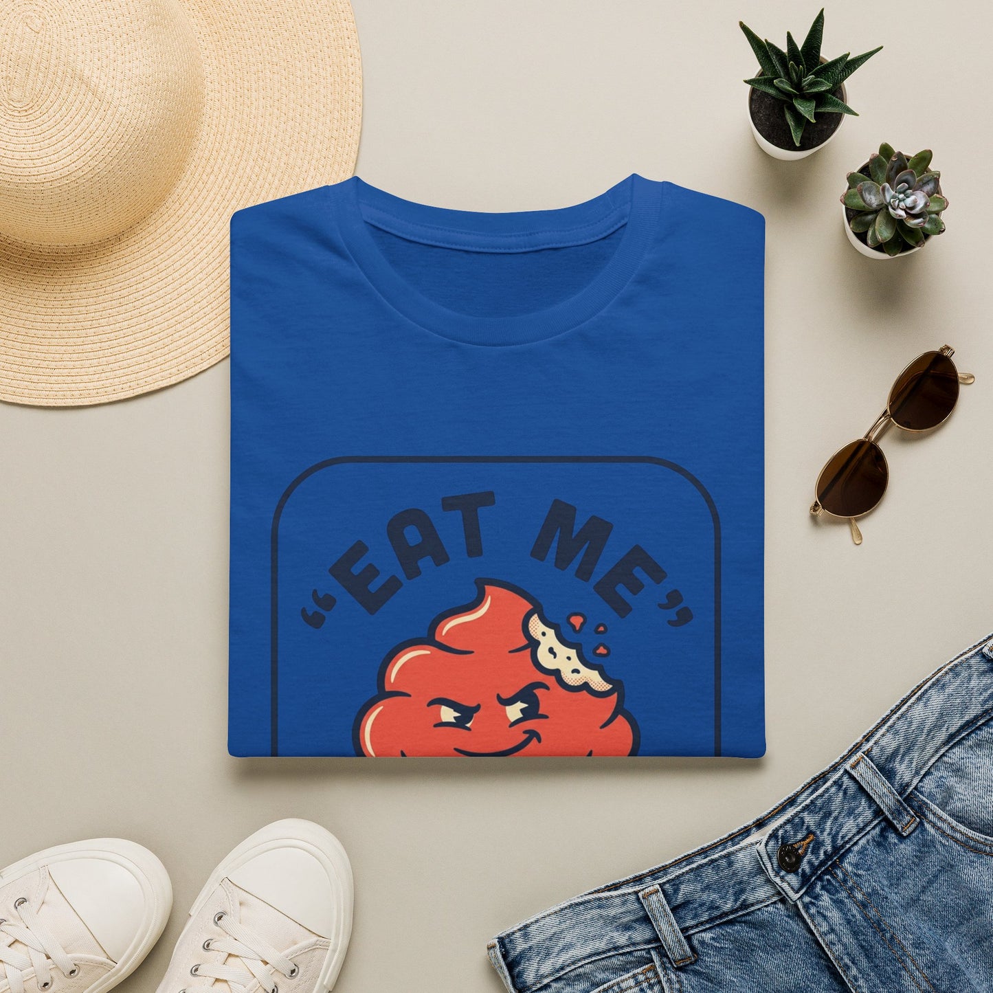 Cupcake Graphic T-Shirt — "Eat Me" Retro Dessert Tee
