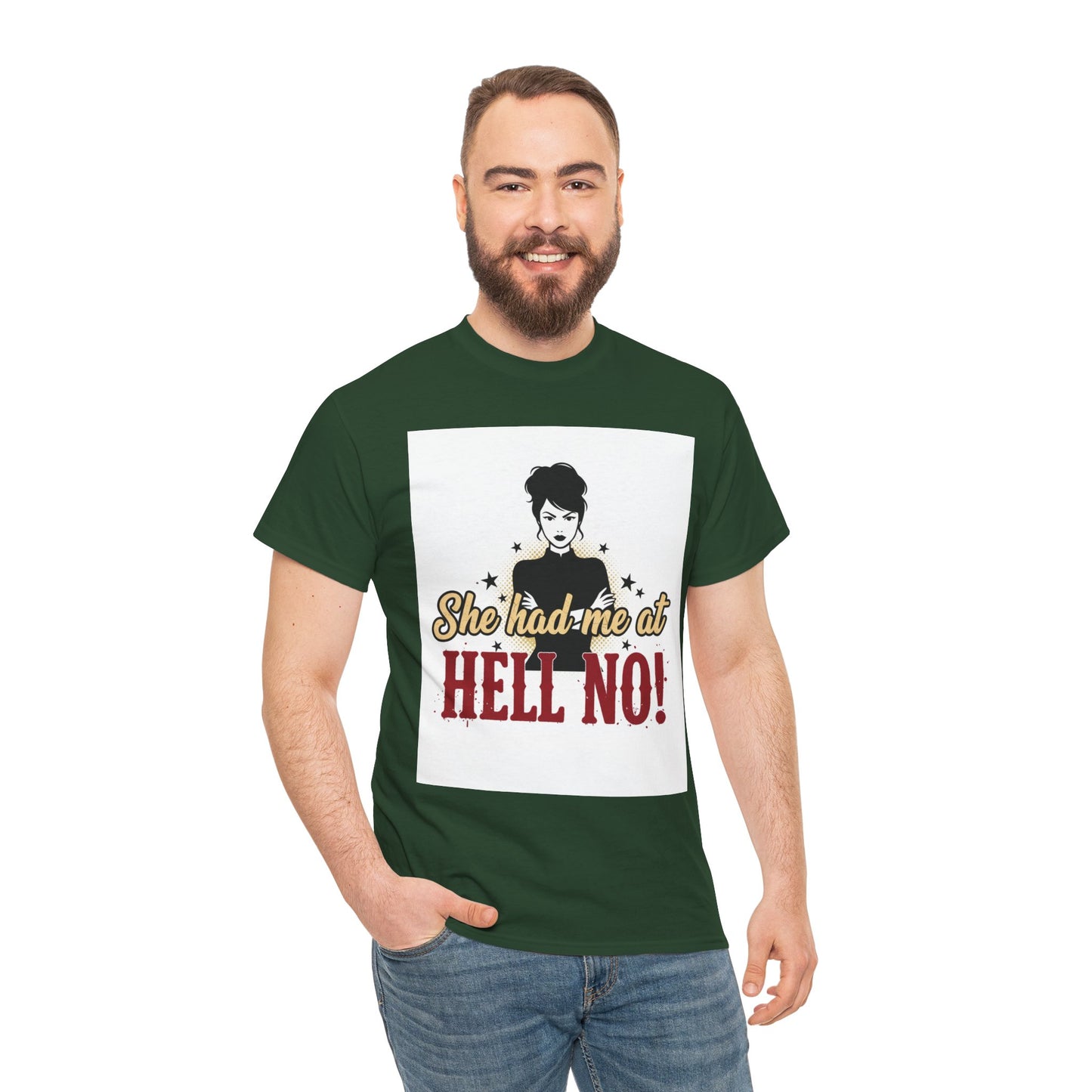 She Had Me At Hell No! Tee – Sassy Retro Graphic T-Shirt