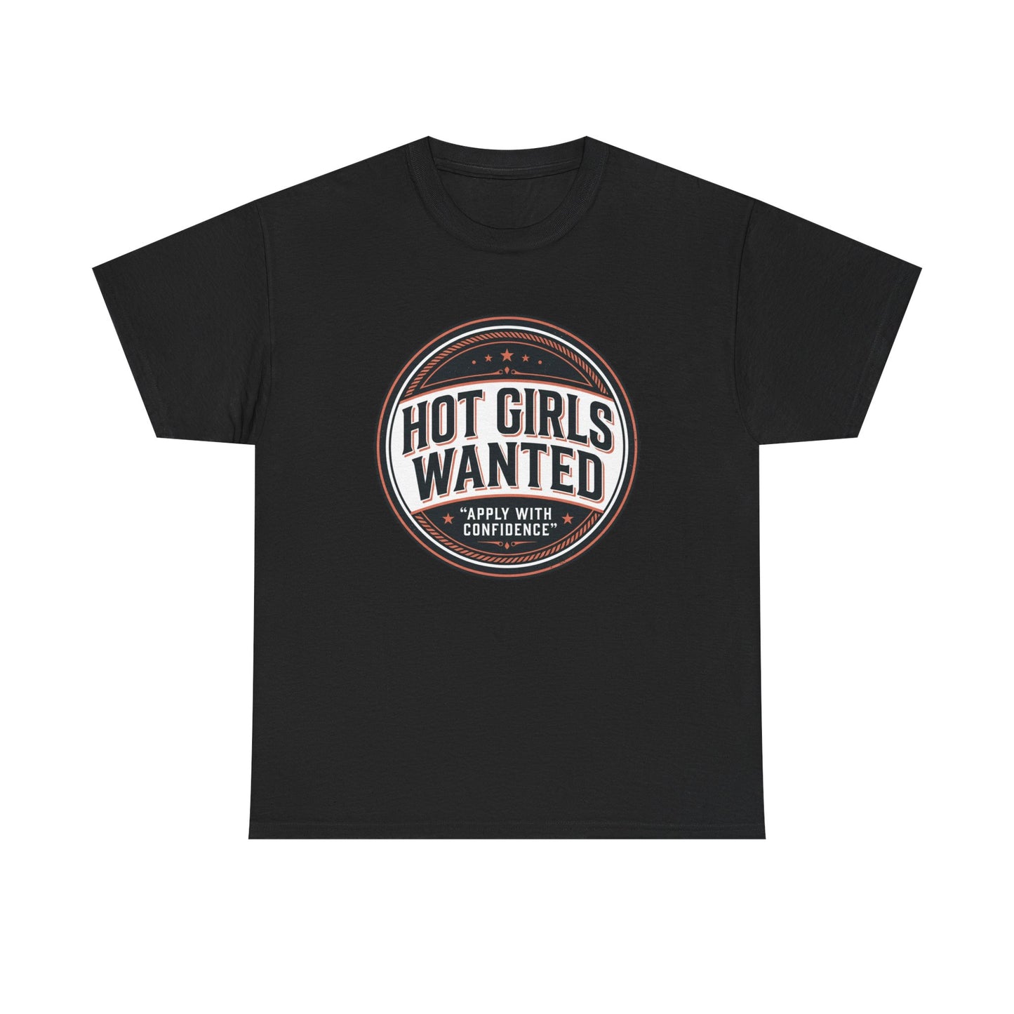 T-Shirt — "Hot Girls Wanted" Retro Badge Tee
