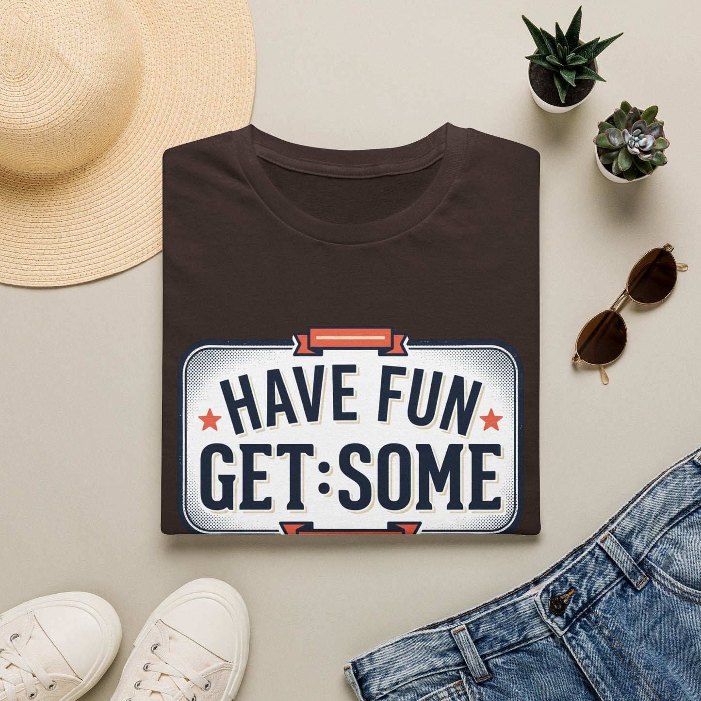 Have Fun Get Some T-Shirt — Retro Road Sign Graphic Tee