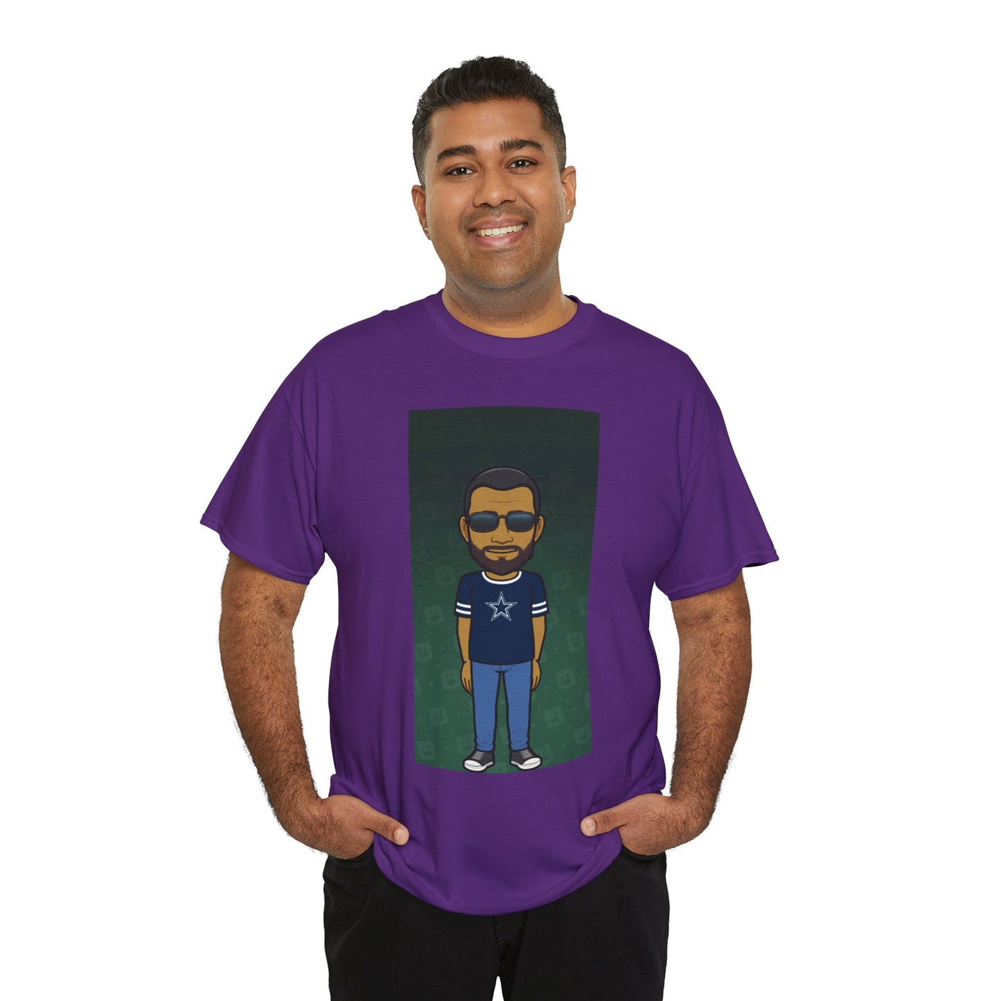 Cartoon Guy Graphic Tee — Personalized Avatar Shirt Printify
