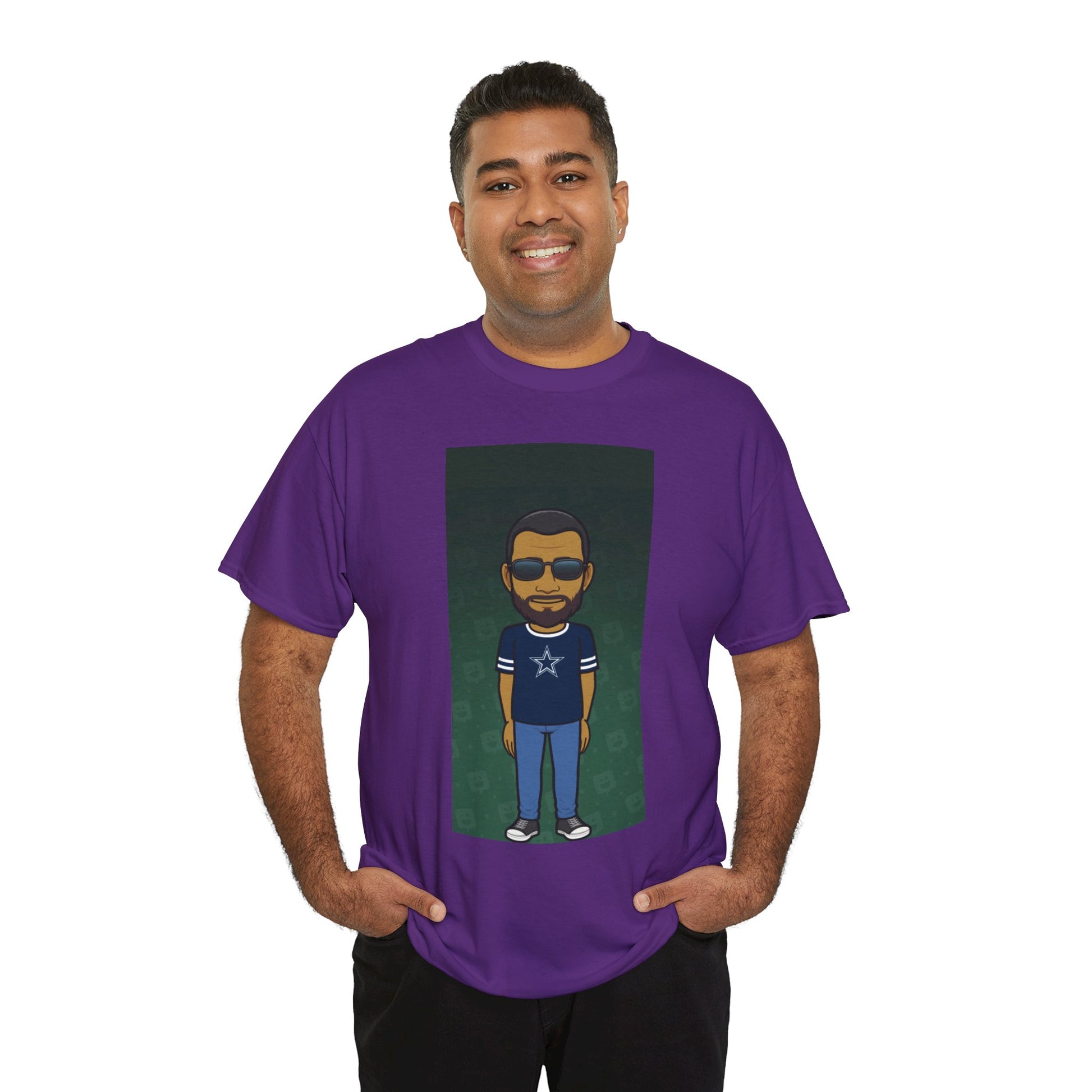 Cartoon Guy Graphic Tee — Personalized Avatar Shirt Printify