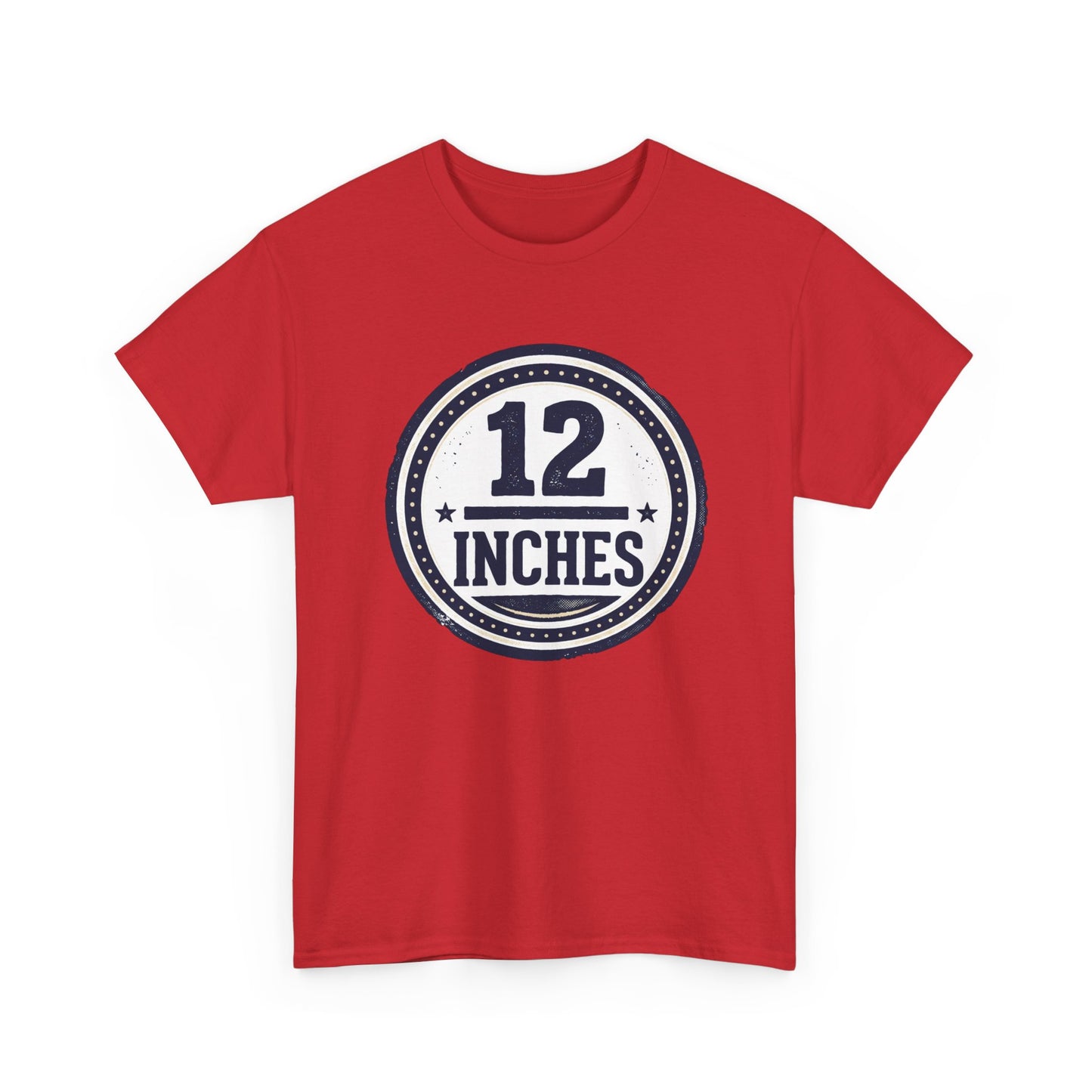 12 Inches Badge T-Shirt — Vintage Stamp Graphic Tee