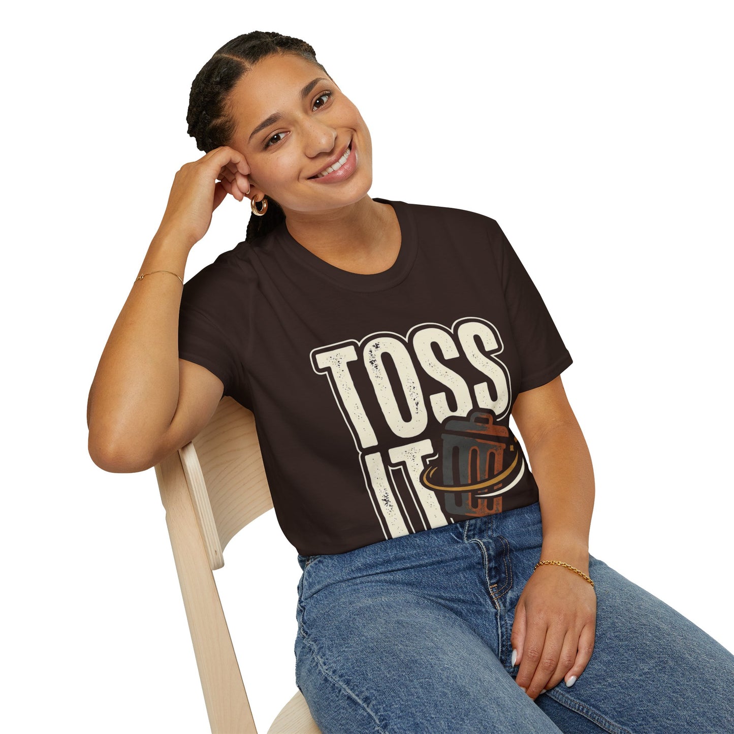 Toss It Graphic T‑Shirt — Casual Recycling / Trash Toss Tee